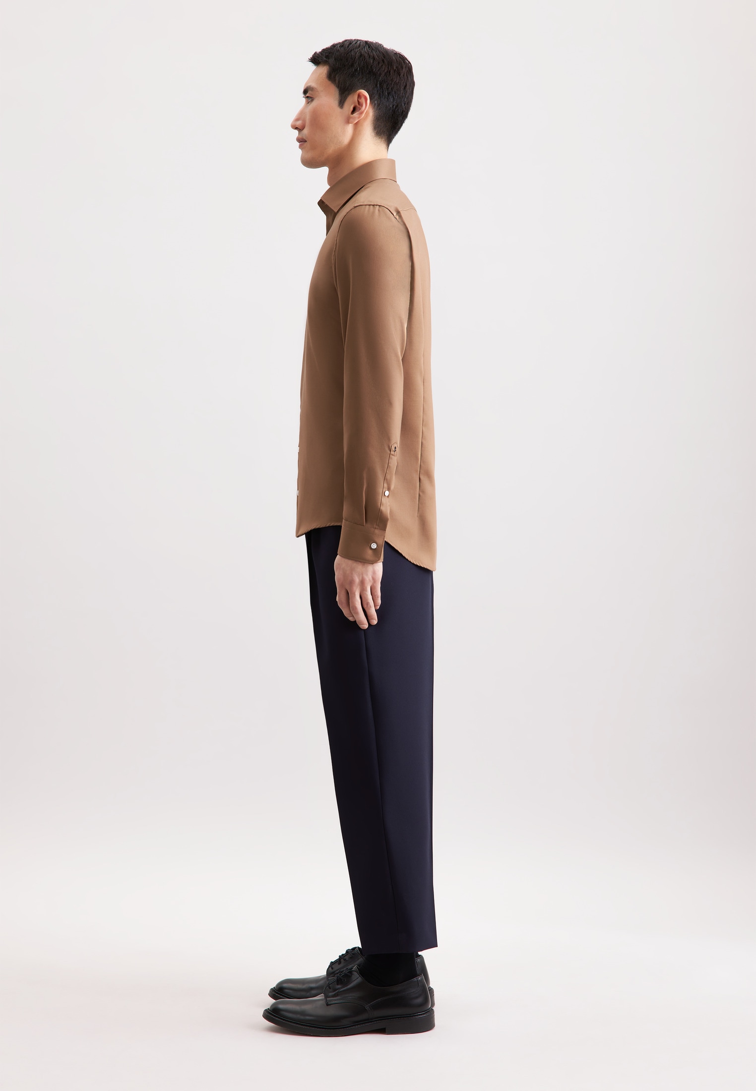 seidensticker Businesshemd »Schwarze Rose« Shaped 1/1 Kentkragen Uni