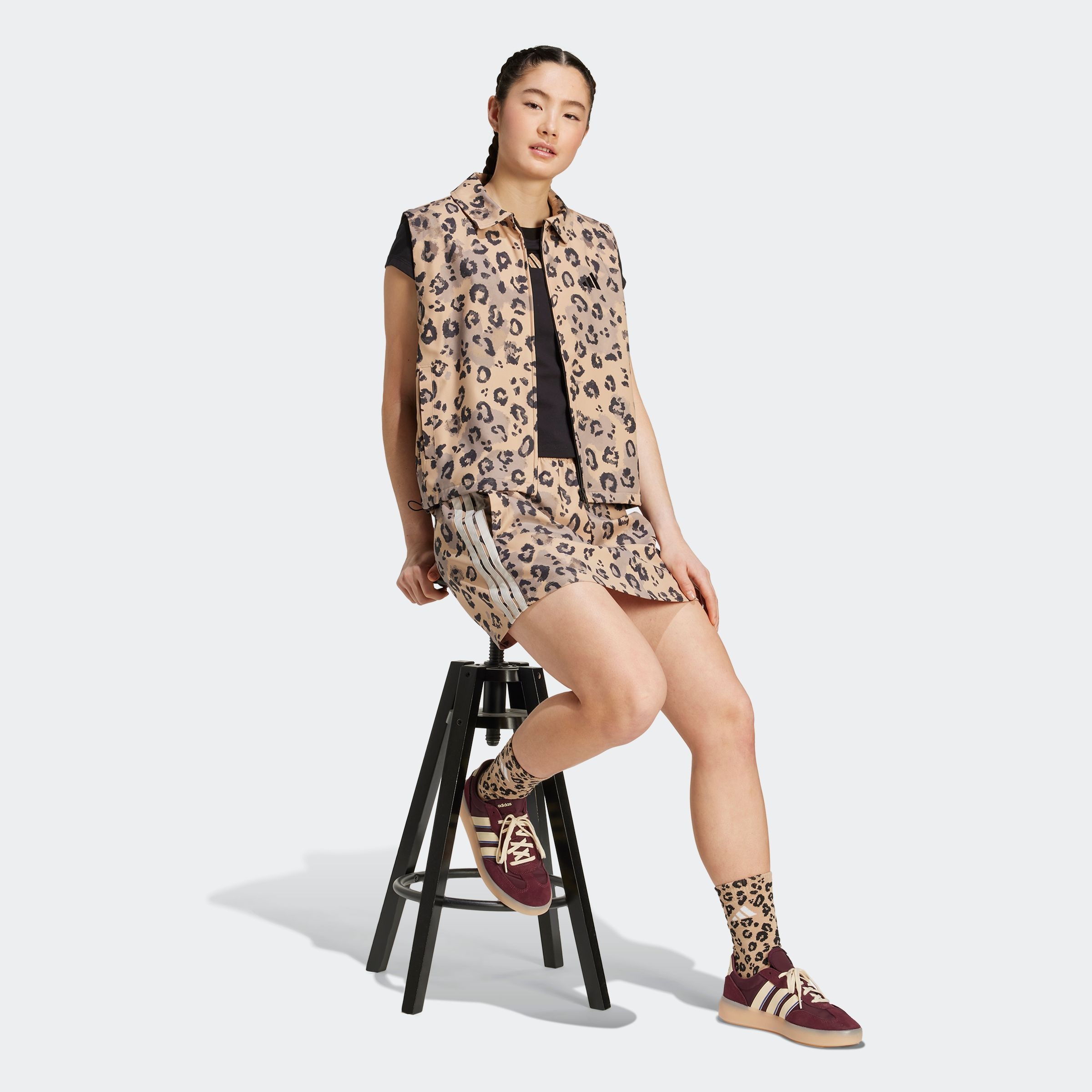 adidas Sportswear Gilet fonctionnel »ANIMAL PRINT 3-STRIPES GEWEBTE«