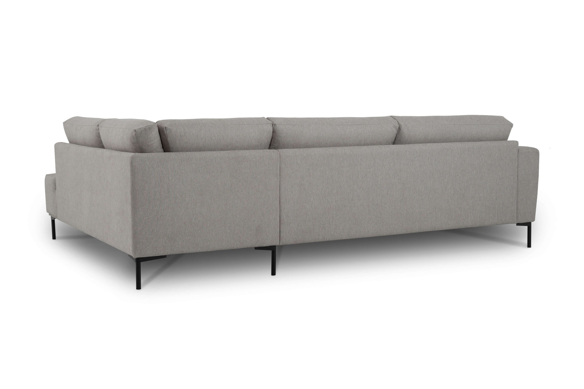 GOODproduct Ecksofa »Melby« Breite 275 cm, in einem weichen Struktur Stoff, lose Rückenkissen