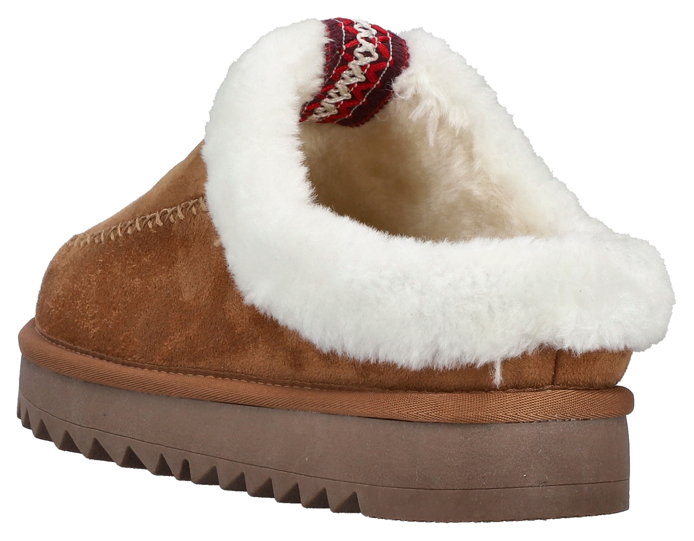 Rieker Pantoufles en peluche  chausson, chaussure confortable, pantoufle d'intérieur avec semelle plateforme tendance