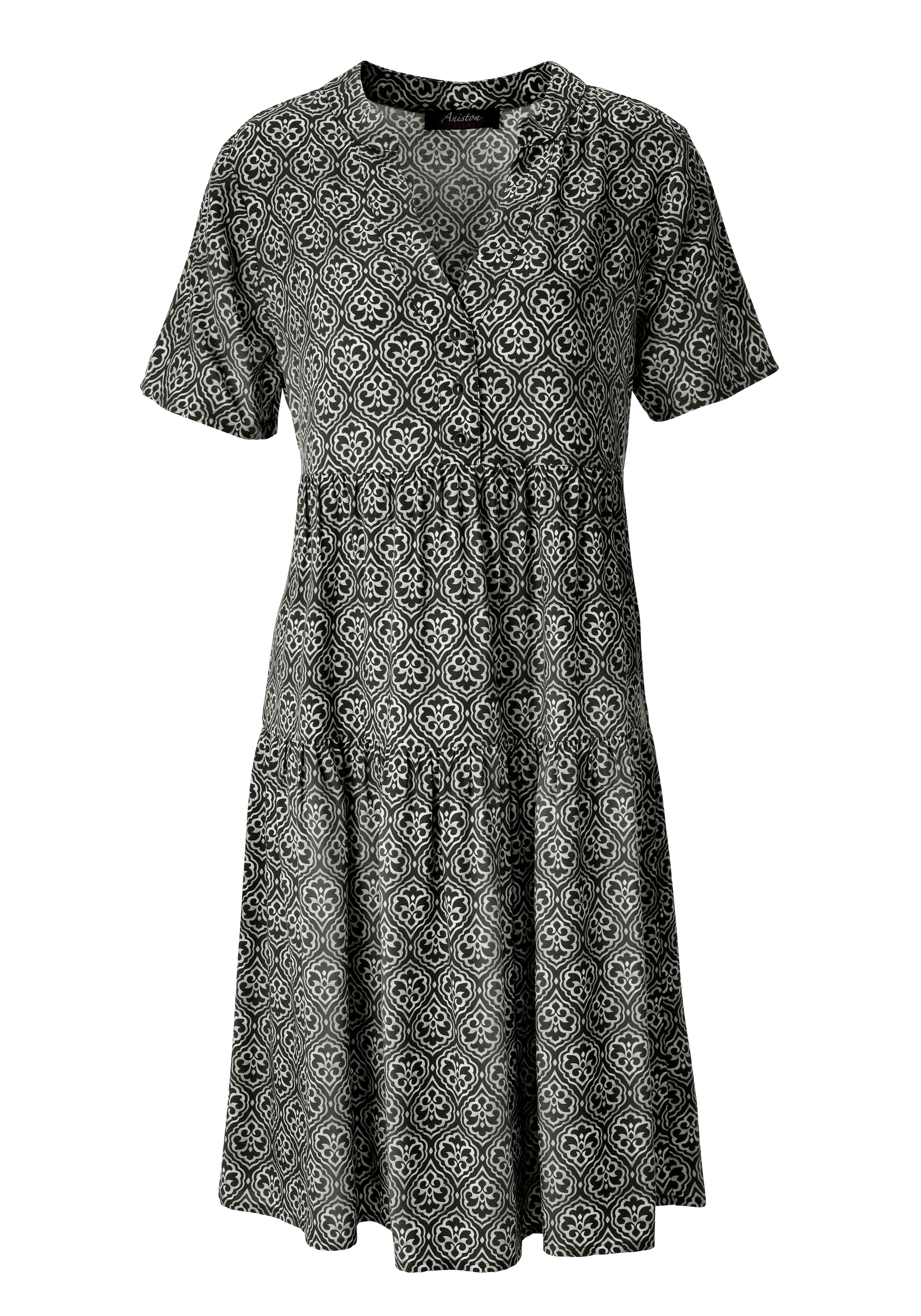 Aniston CASUAL Robe d'été mit fantasievollem, grafischen Druck - NEUE KOLLEKTION