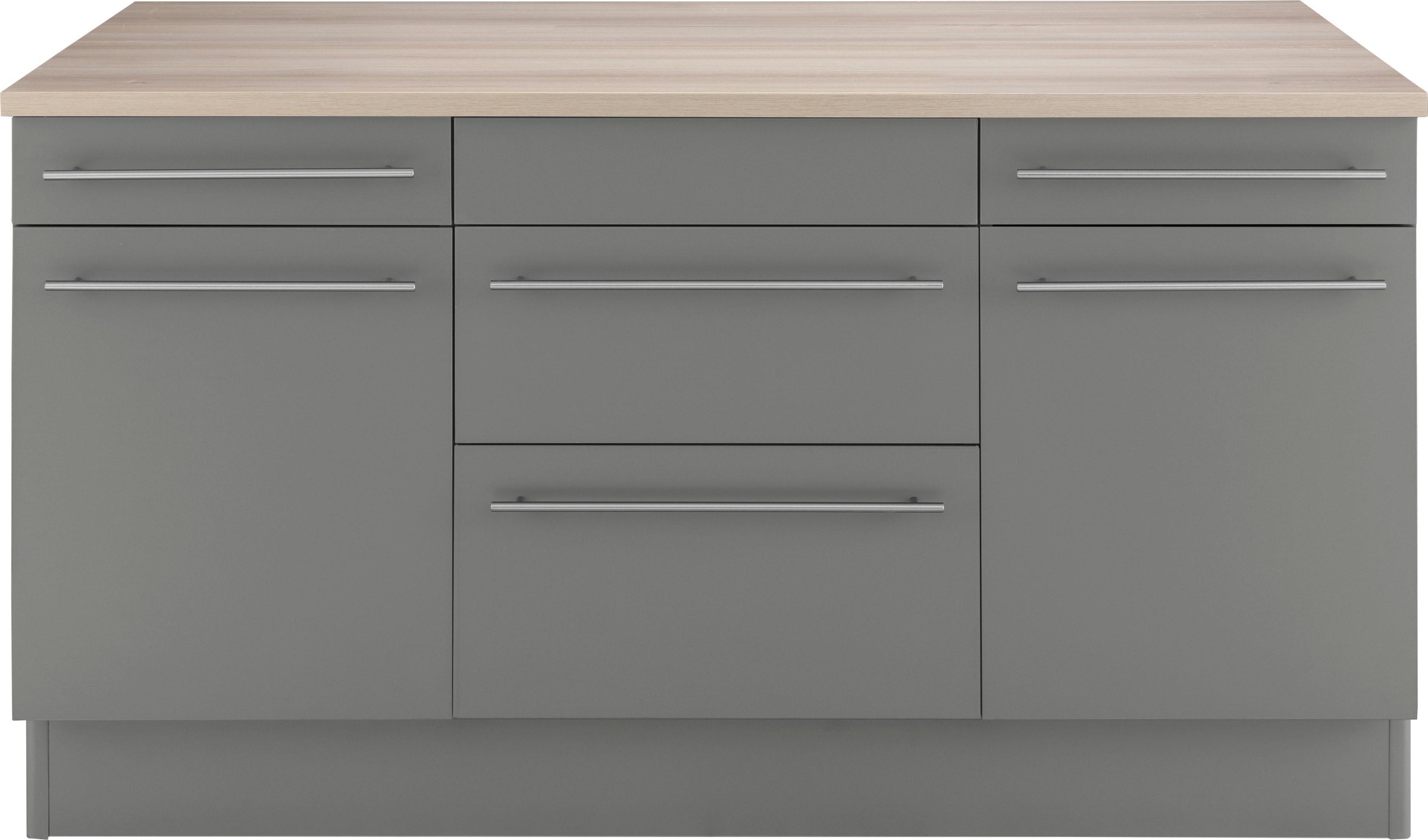 OPTIFIT Kücheninsel »Bern« Stellbreite 160x95 cm mit höhenverstellbaren Füssen, mit Metallgriffen