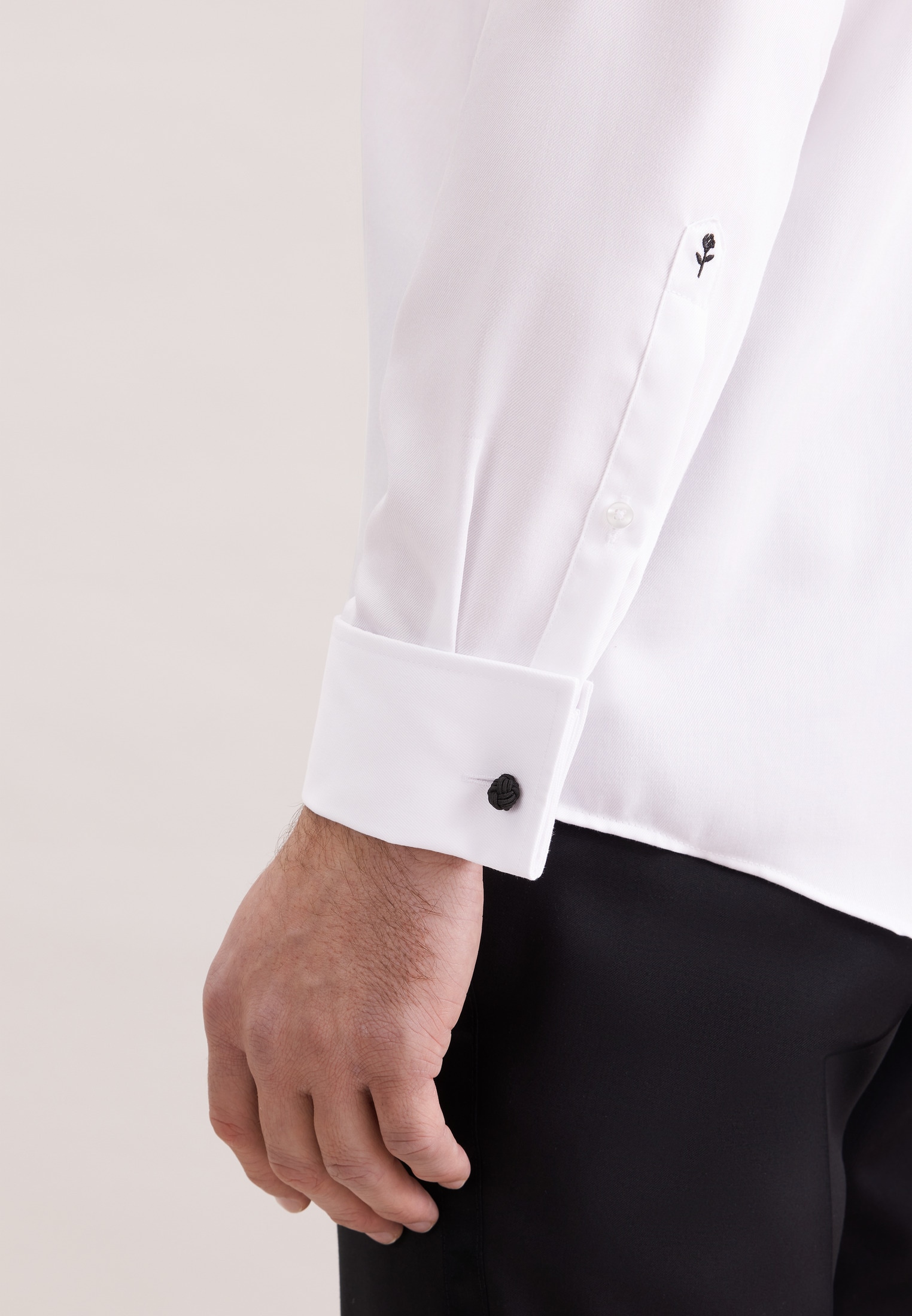 seidensticker Chemise de smoking col Kent uni Regular 1/1