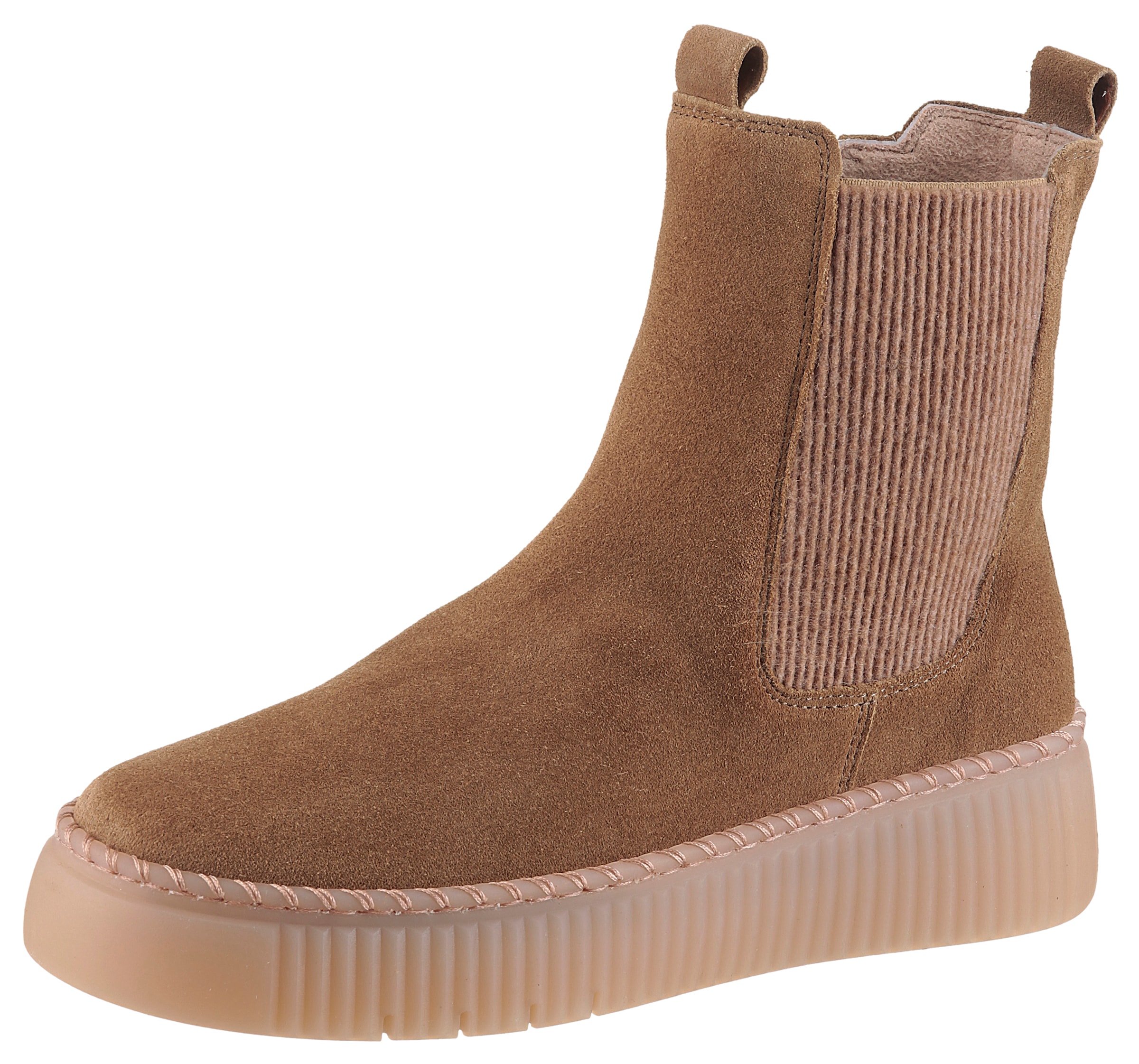 Gabor Bottines chelsea  , plateau, bottine avec insert stretch côté extérieur