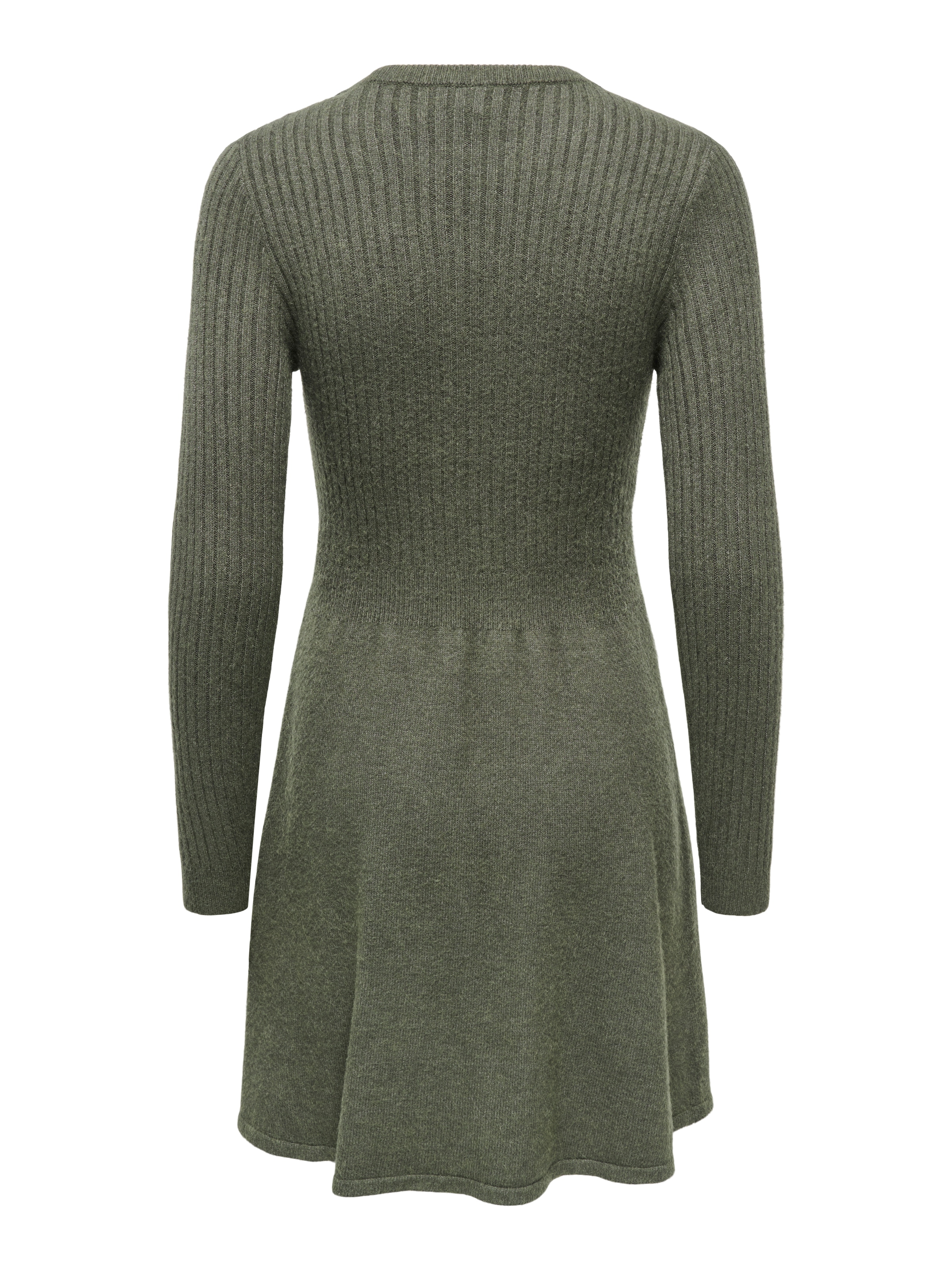 ONLY Robe en tricot »ONLFIA LS FIT FLARE ONEC DRESS CS KNT« Mélange de viscose, coupe normale