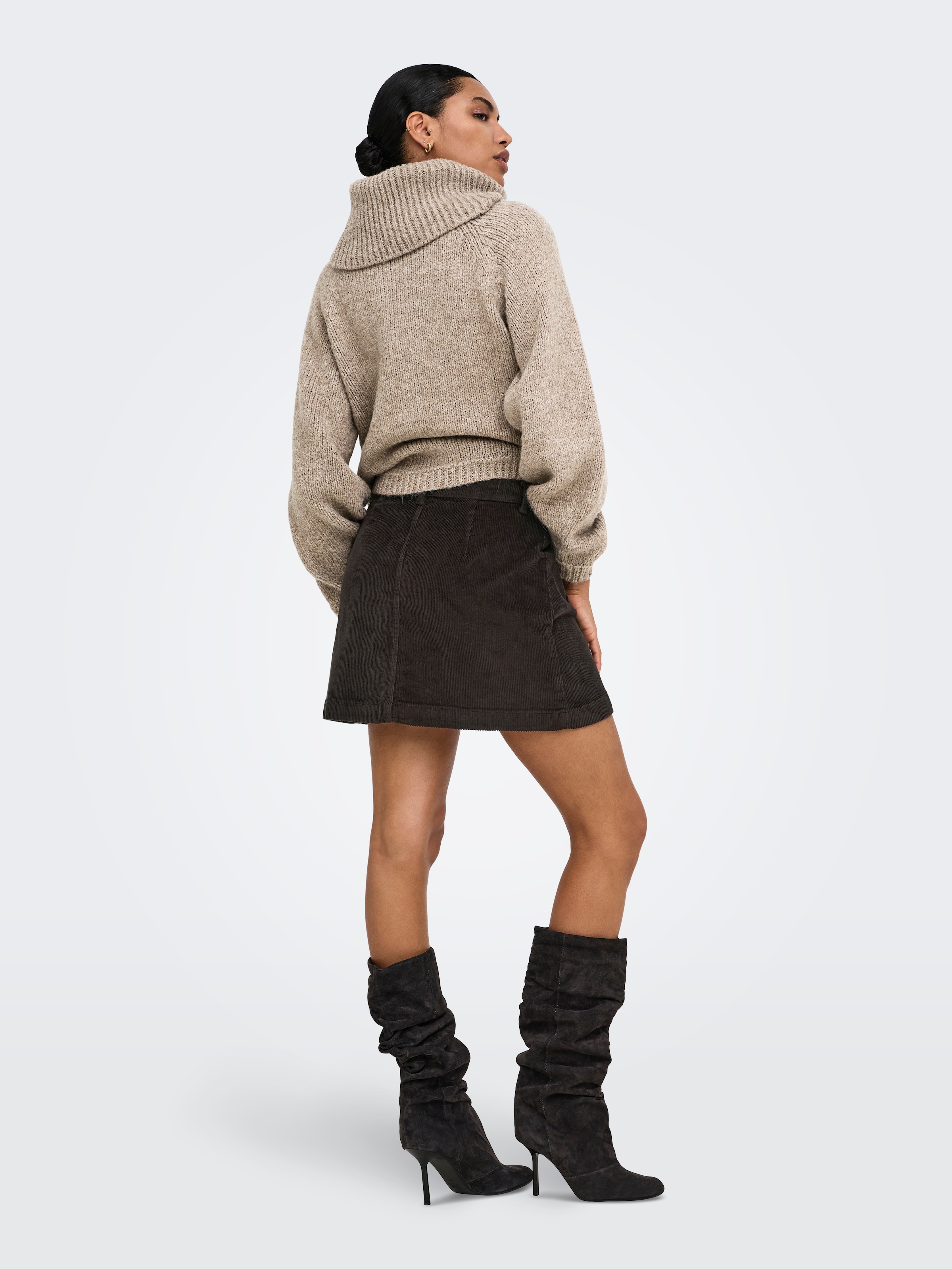 ONLY Jupe en velours »ONLAMAZING HW CORD SKIRT« mélange de coton