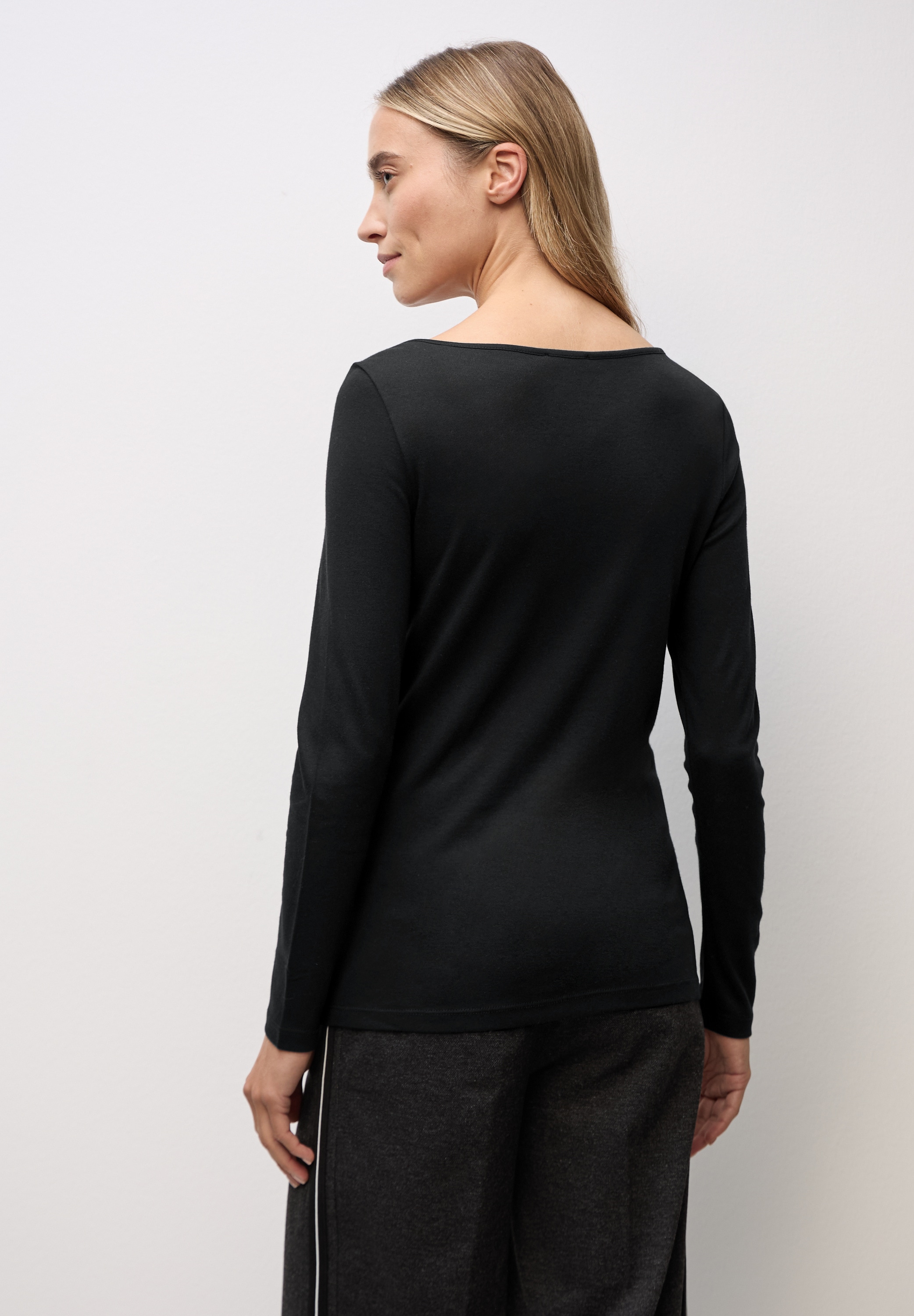 STREET ONE Langarmshirt »Style Lanea« mit U-Boot Ausschnitt