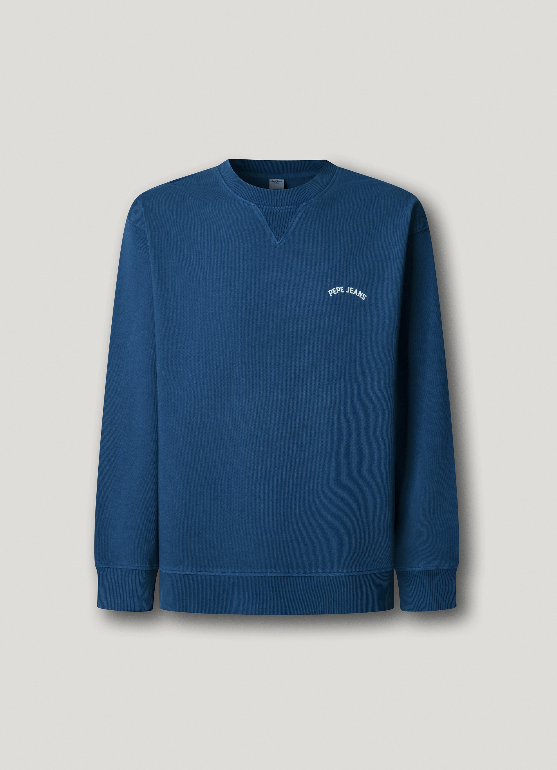 Pepe Jeans Sweatshirt »JOHN CREW«, mit Rippeinsatz am Rundhals, Logoschriftzug
