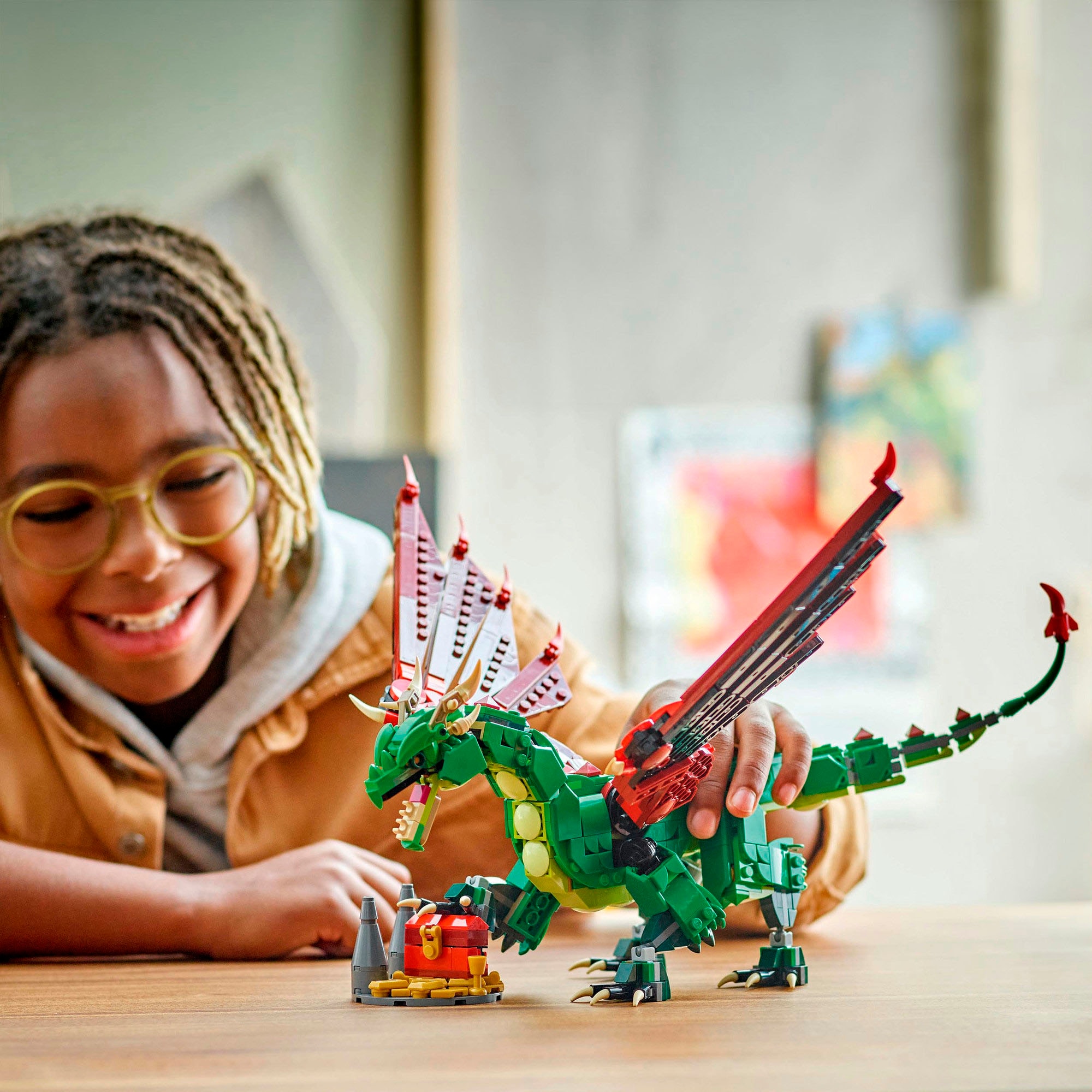 LEGO® Pions de construction »Grüner Drache (31161), LEGO Creator« Made in Europe