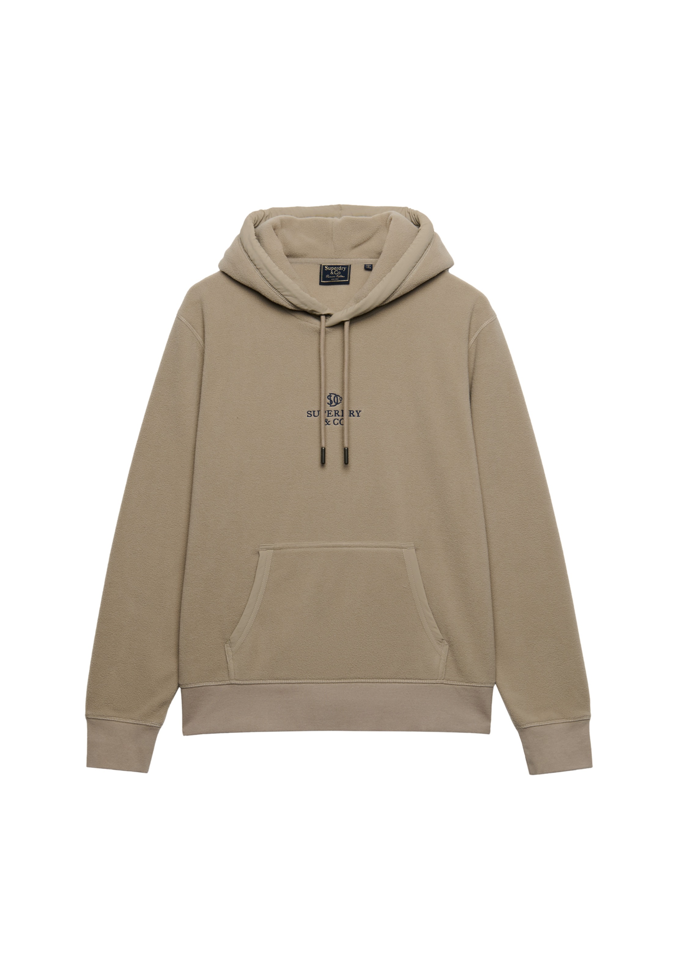 Superdry Kapuzensweatshirt »MICRO LOGO FLEECE HOOD«, Kunstfaser, loose fit
