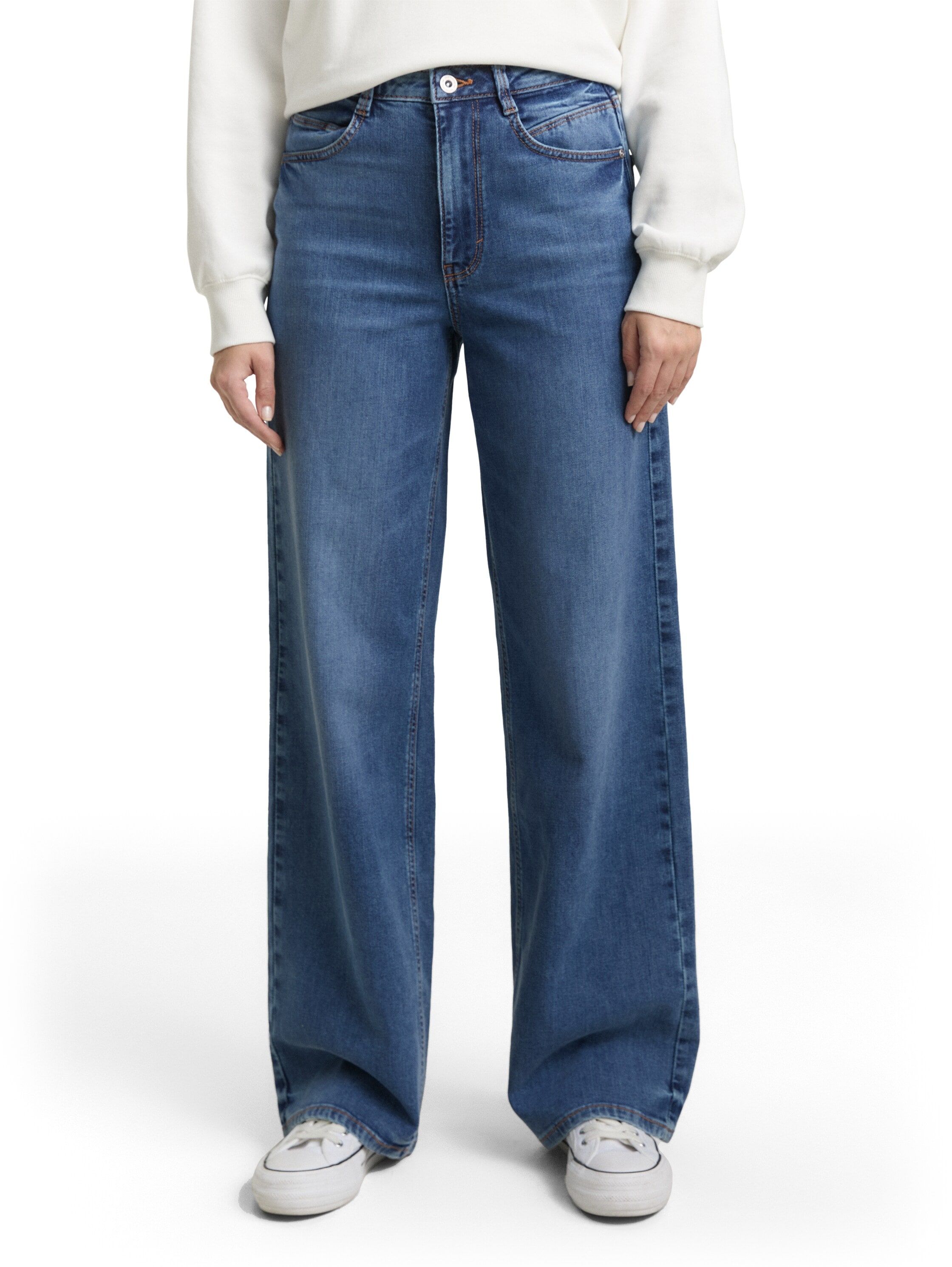 TOM TAILOR Weite Jeans im Four-Pocket Style