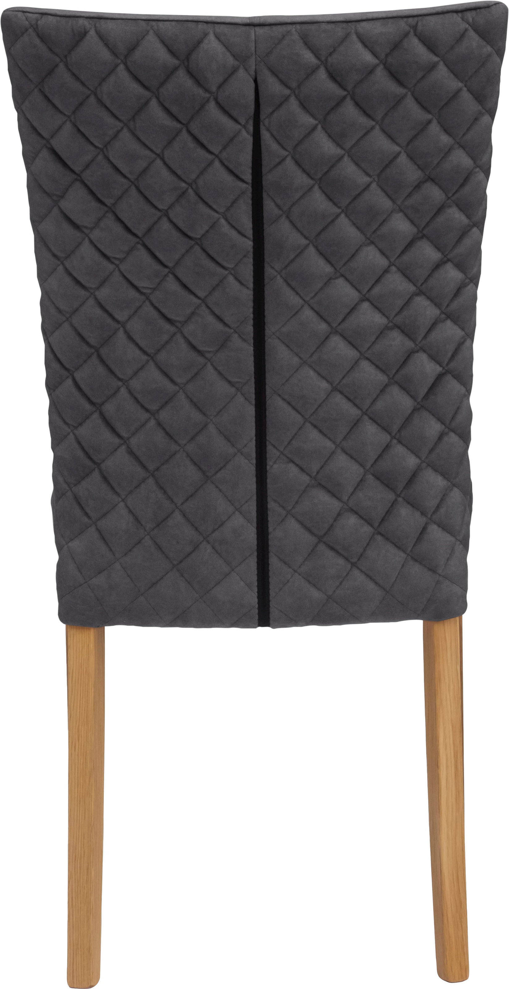 Leonique Esszimmerstuhl »Vence« (Set) 2 Stk.mit Rautensteppung in der Rückenlehne, Beine aus massiver Eiche