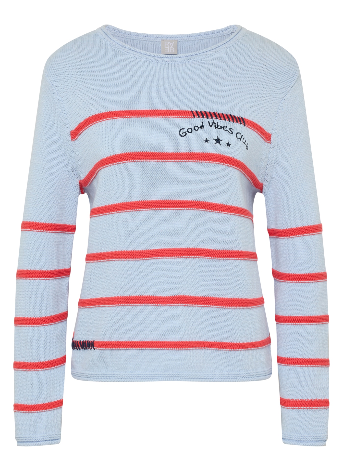 Rabe Pull en tricot mit Streifen Muster