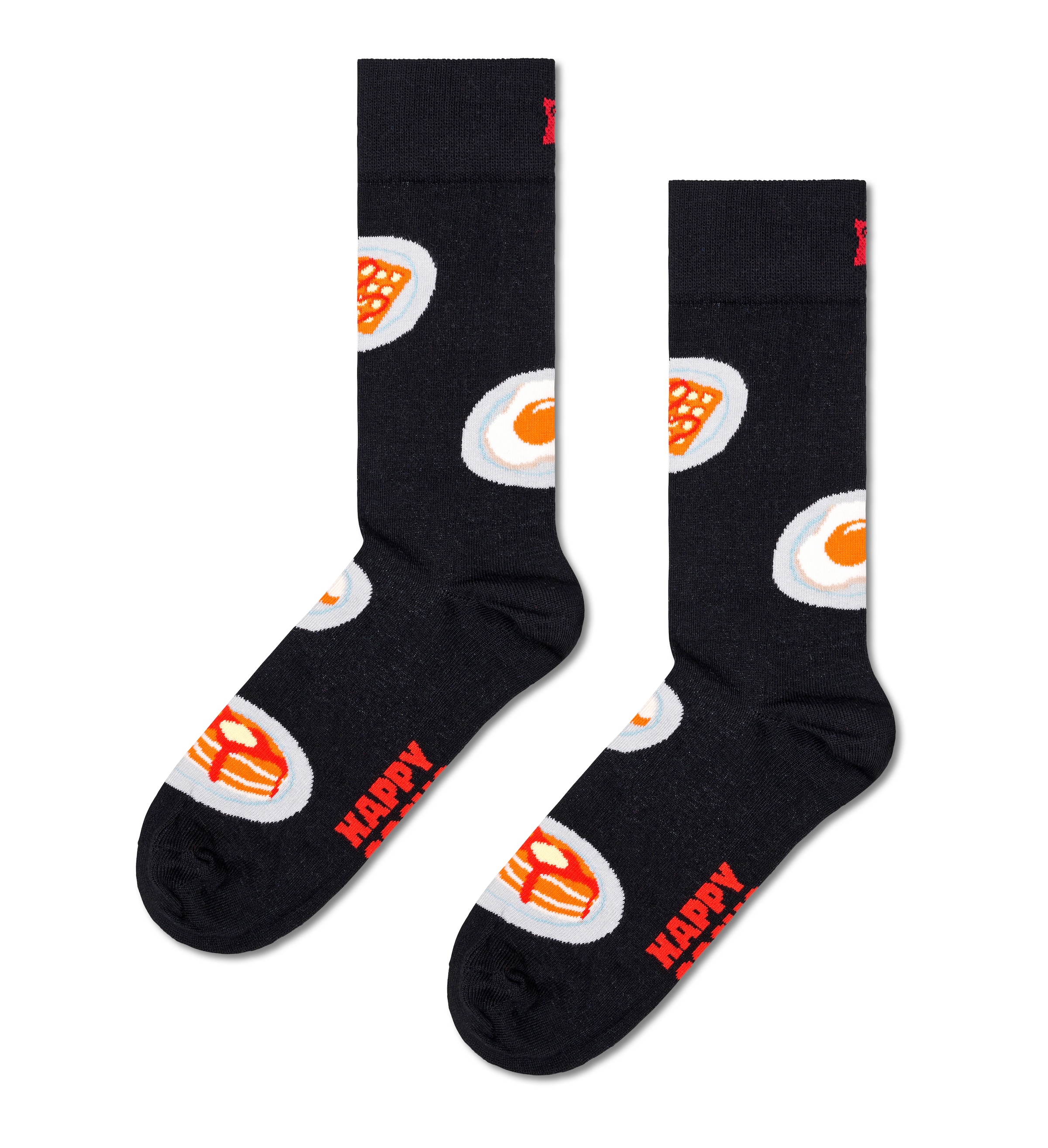 Happy Socks Chaussettes longues 4er Pack,  mit lustigen Frühstücksmotiven