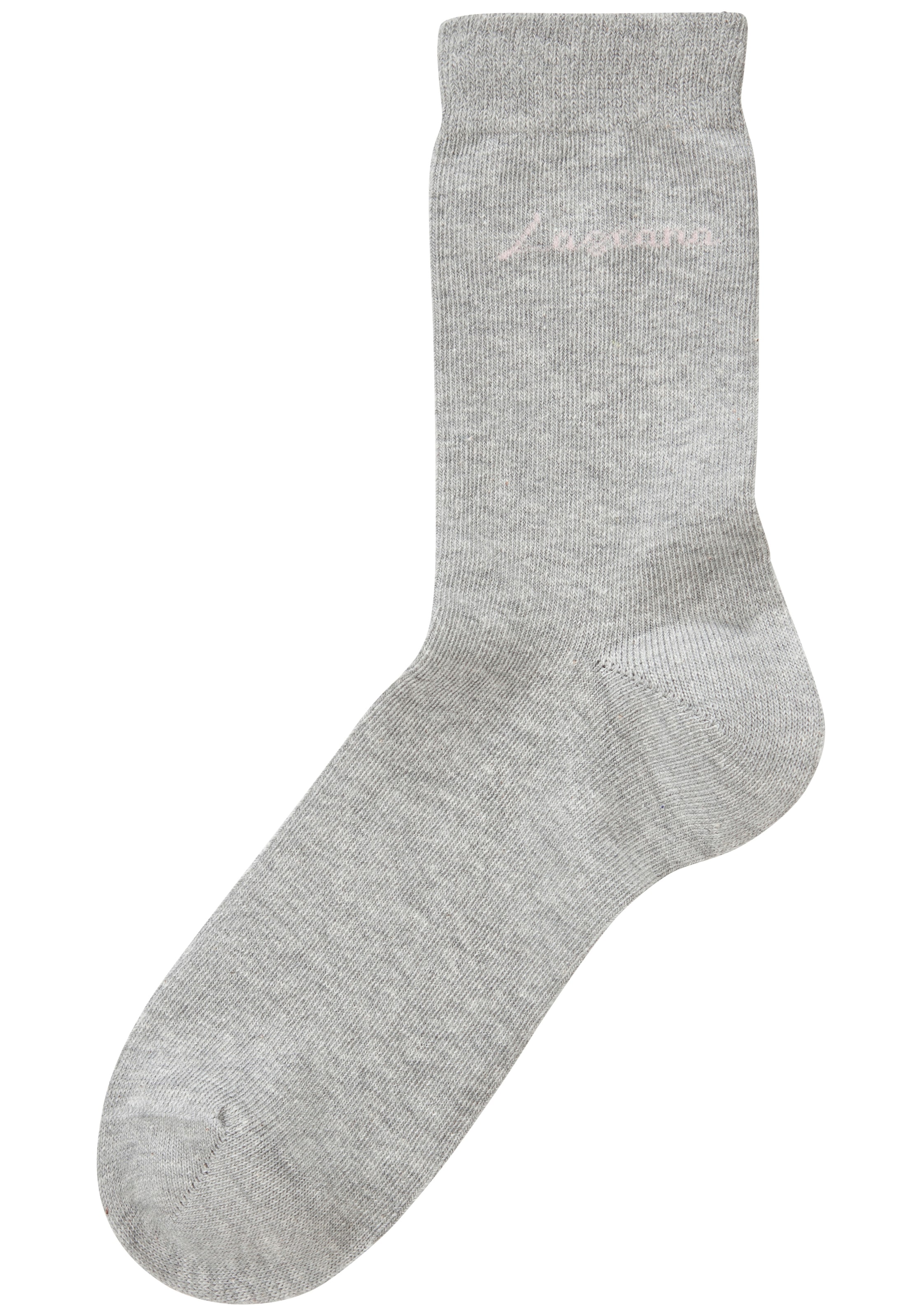 LASCANA Chaussettes basiques »für Damen mit eingestricktem Markenlogo« Boîte, 7 cuis tlg. dans une jolie boîte cadeau