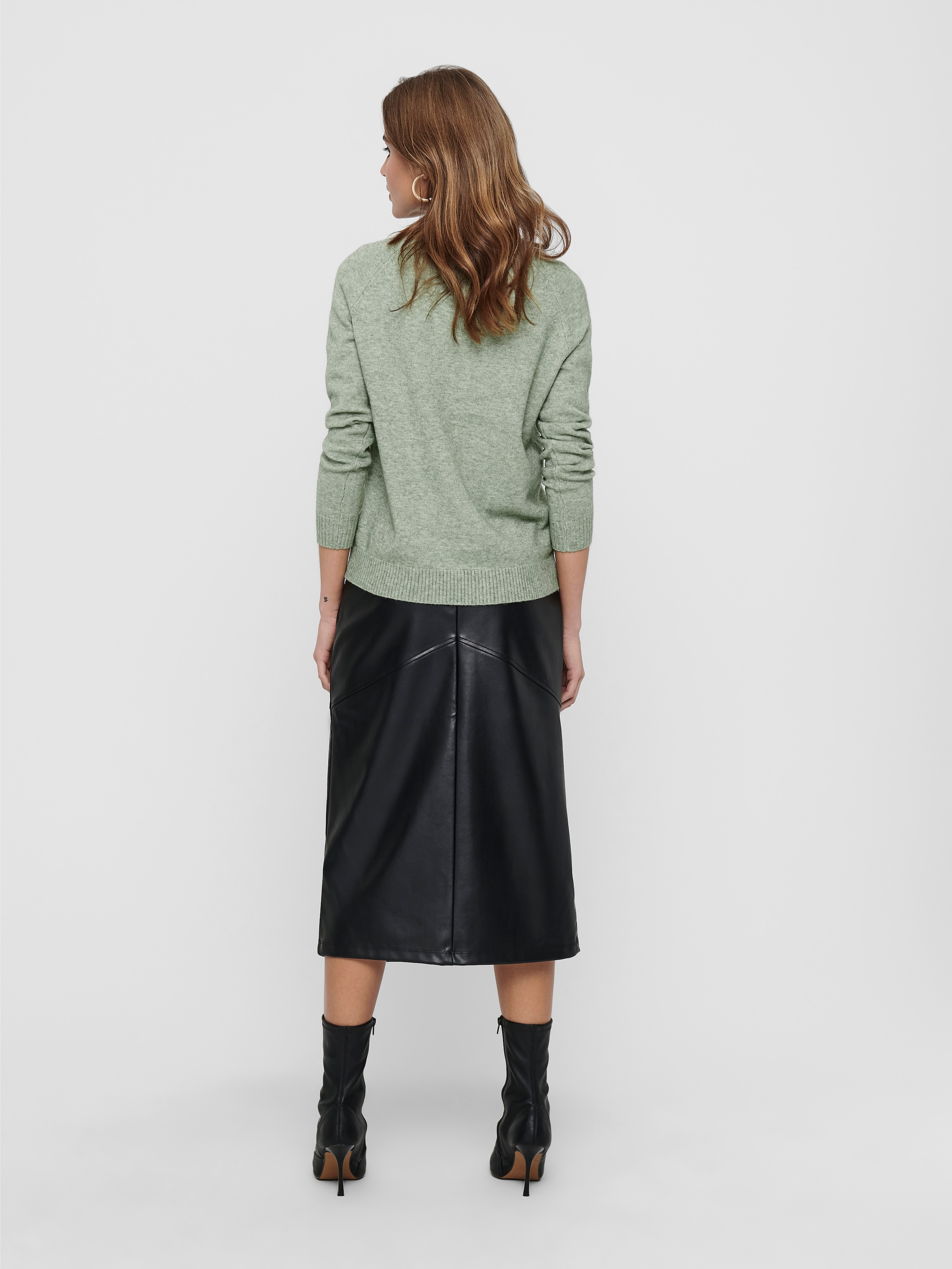 ONLY Pull à col rond »ONLLESLY KINGS« in melierter Optik