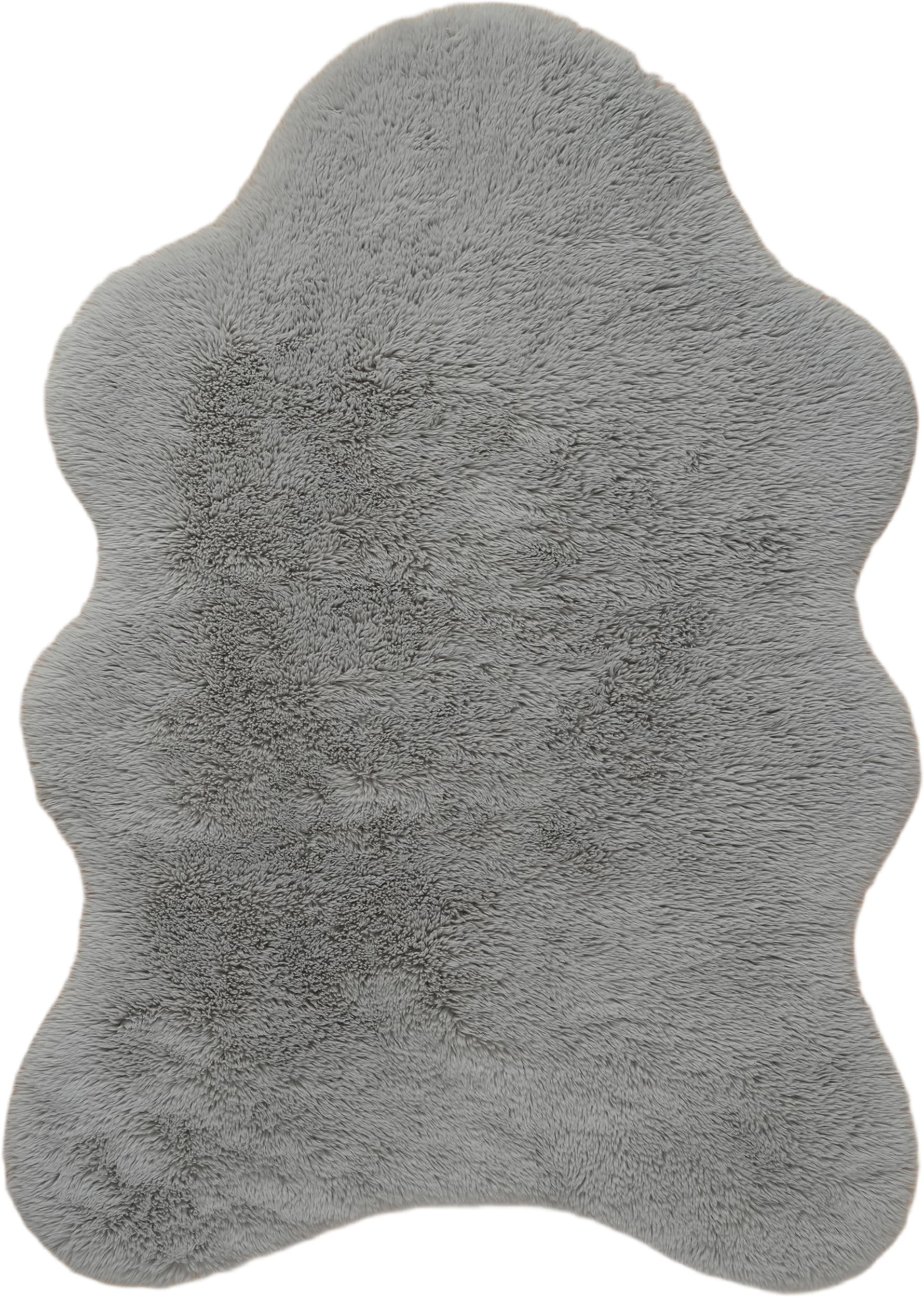GOODproduct Hochflor-Teppich »Mollin, Fellform, leichter Glanz« rechteckig 30 mm Höhe Kunstfell, Fellimitat, waschbar, flauschig, weich, Wohnzimmer