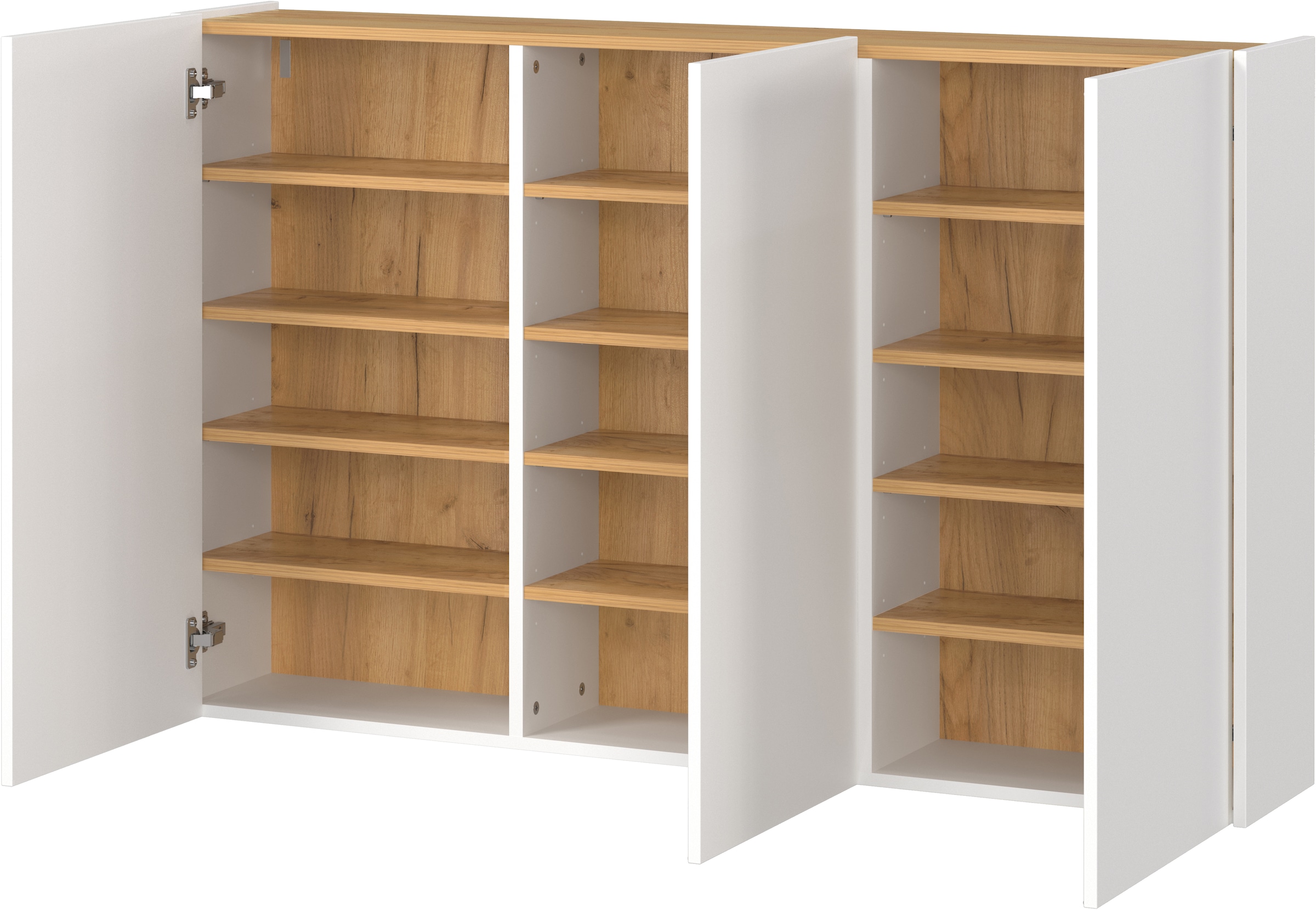 GERMANIA Mehrzweckschrank »GW-Libbiano« 1 Stk. tlg. , ideal für schmale Flure, Breite 138 cm, in 3 verschiedenen Höhen