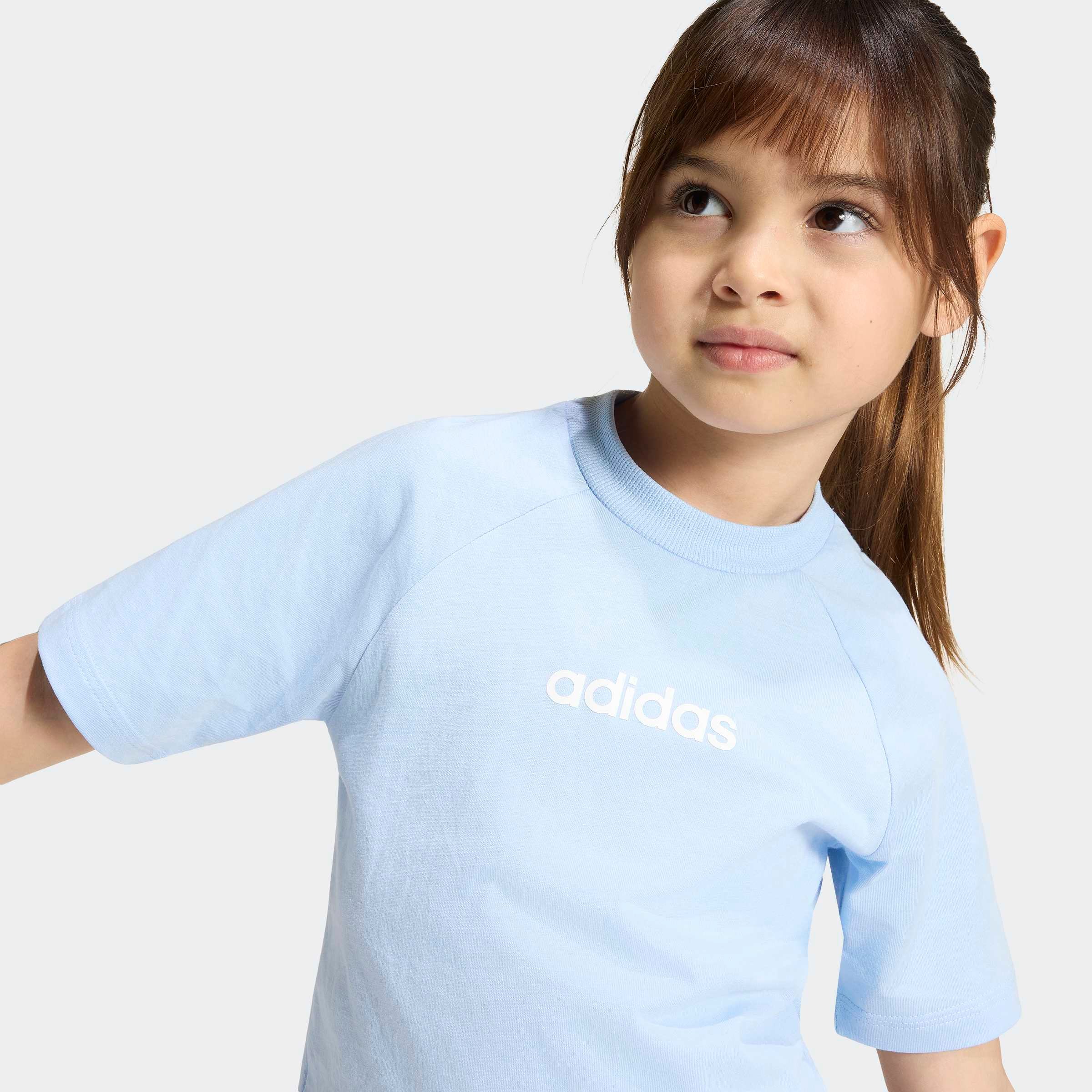 adidas Sportswear T-Shirt »LK LIN TEE 160« für Kinder, Rundhalsausschnitt, ohne Verschluss, weiches Material