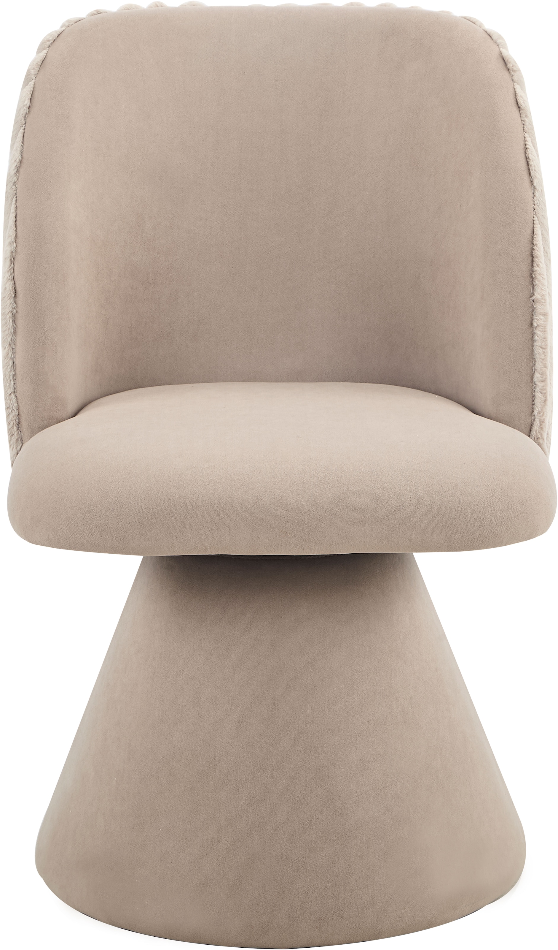 HELA Chaise de salle à manger »BARI I Drehstuhl« (Set) 1 cuis360° drehbar, Polsterfuss, Materialkombi, Aussen Felloptik Innen Velvet