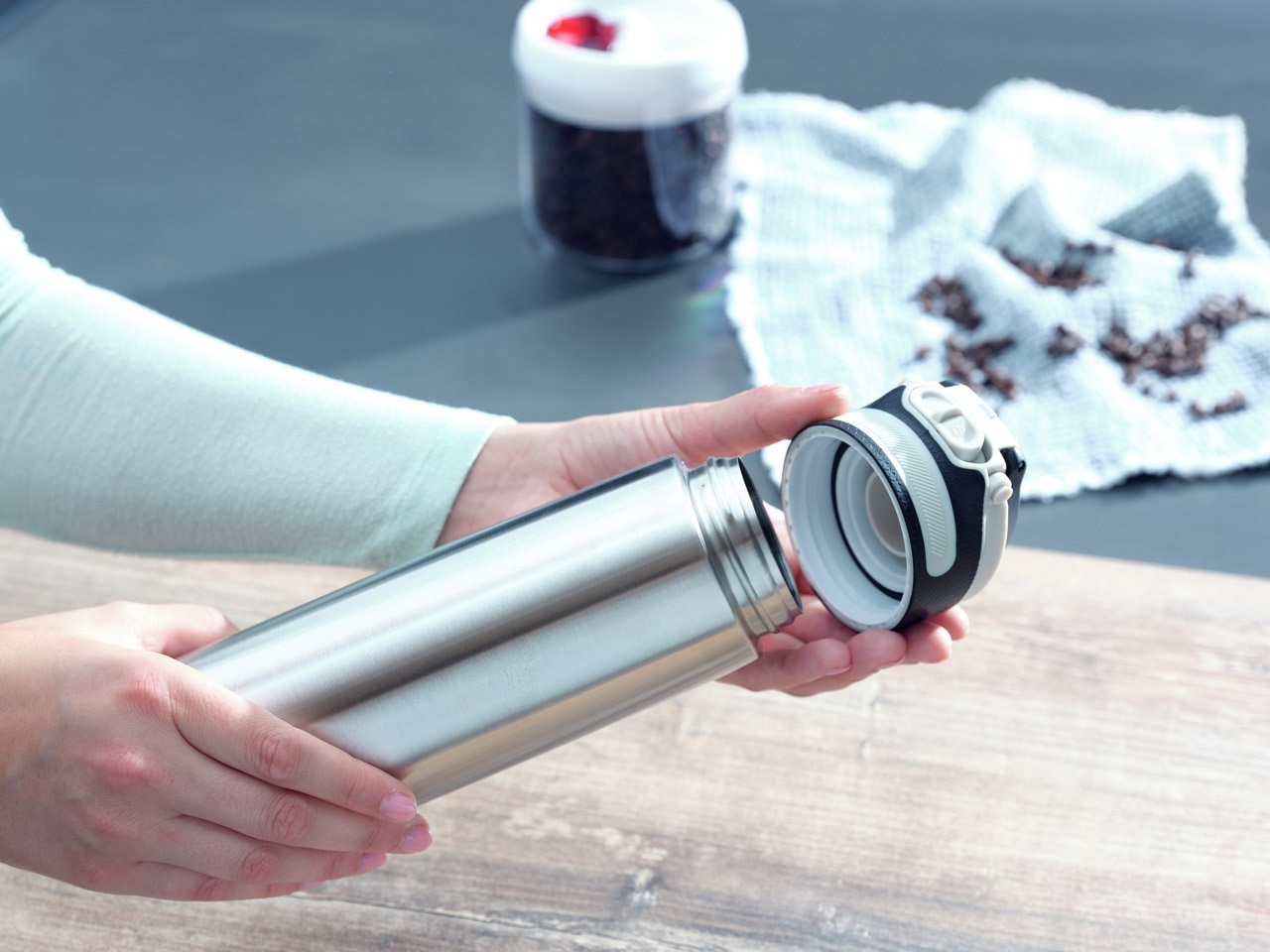 Leifheit Thermoflasche »Flip« 600 ml