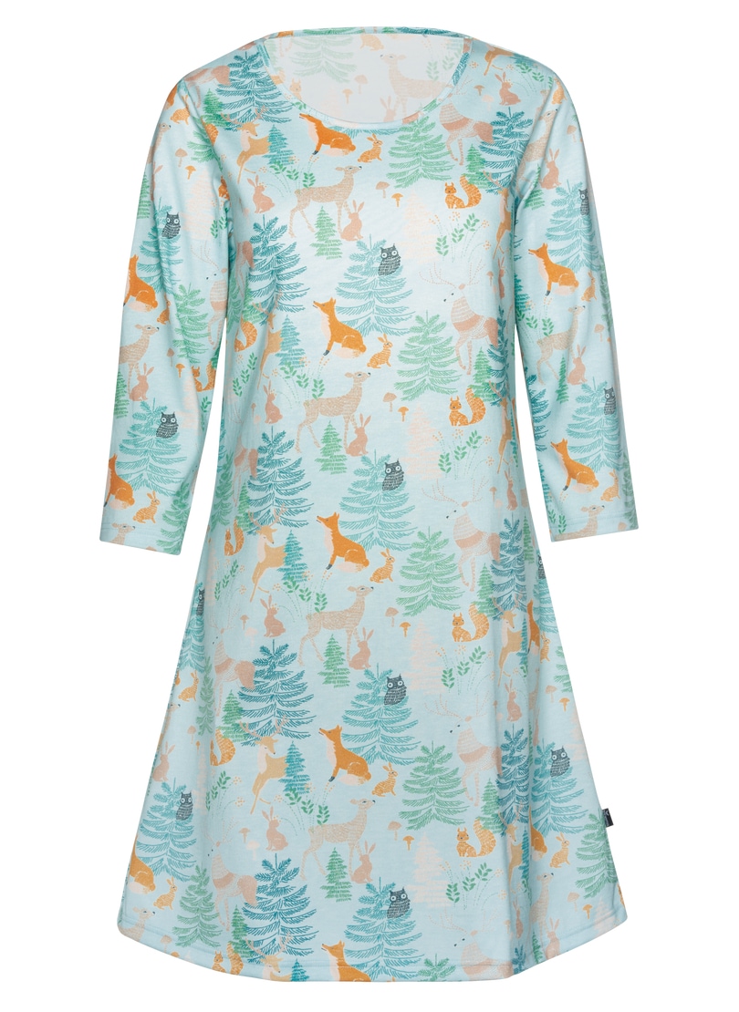 Trigema Chemise de nuit »TRIGEMA Nachthemd mit Allover-Print« 1 cuis tlg.