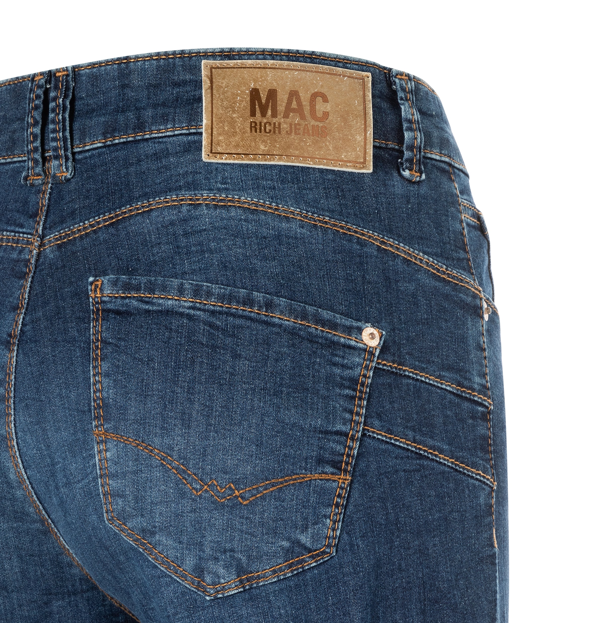 MAC Stretch-Jeans »RICH PALAZZO« Naht-Details an den Gesässtaschen