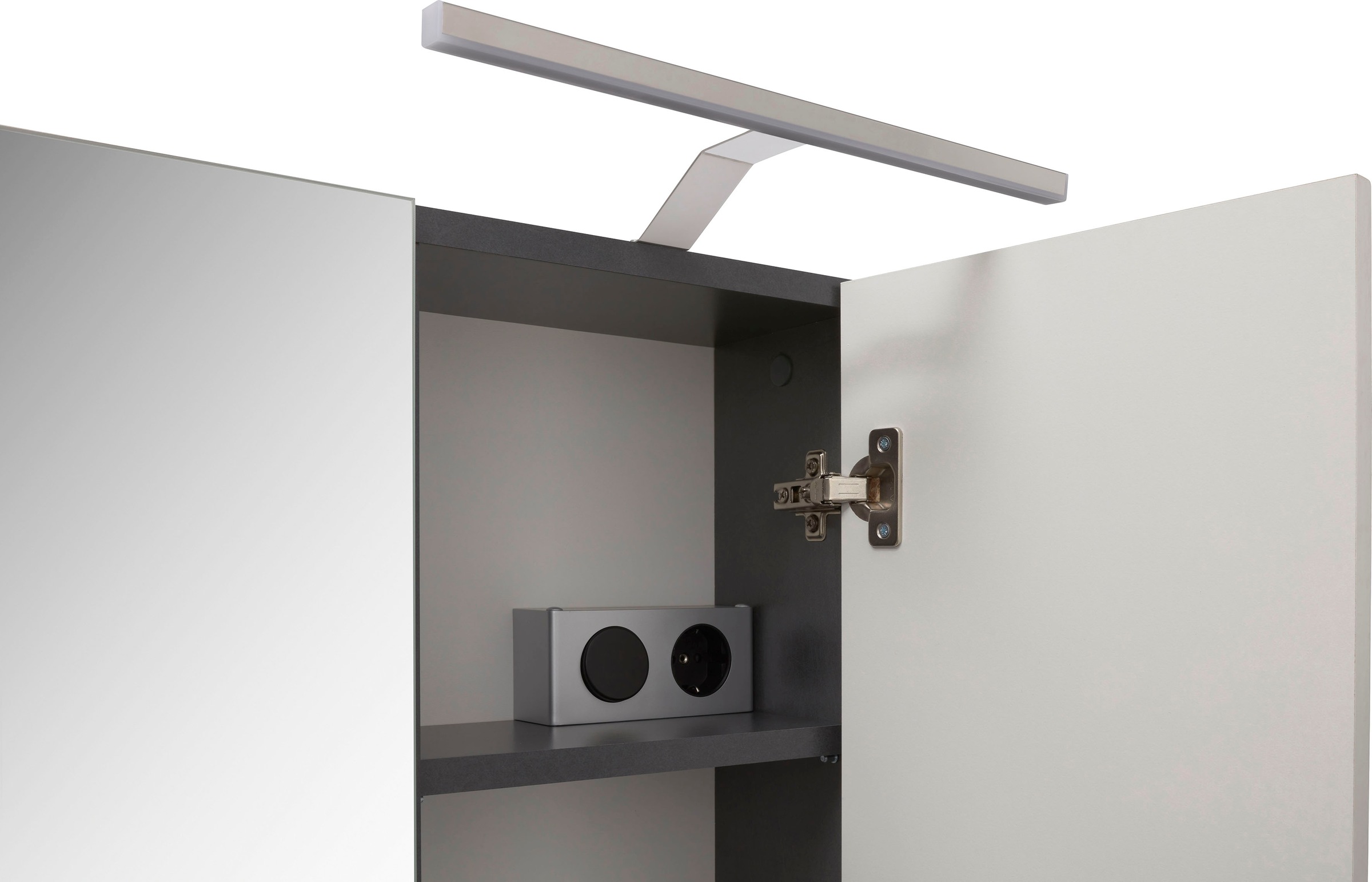 Home affaire Badmöbel-Set »Malmö, 2 teilig, inklusive LED Beleuchtung, bestehend aus:« 2 Stk. tlg.