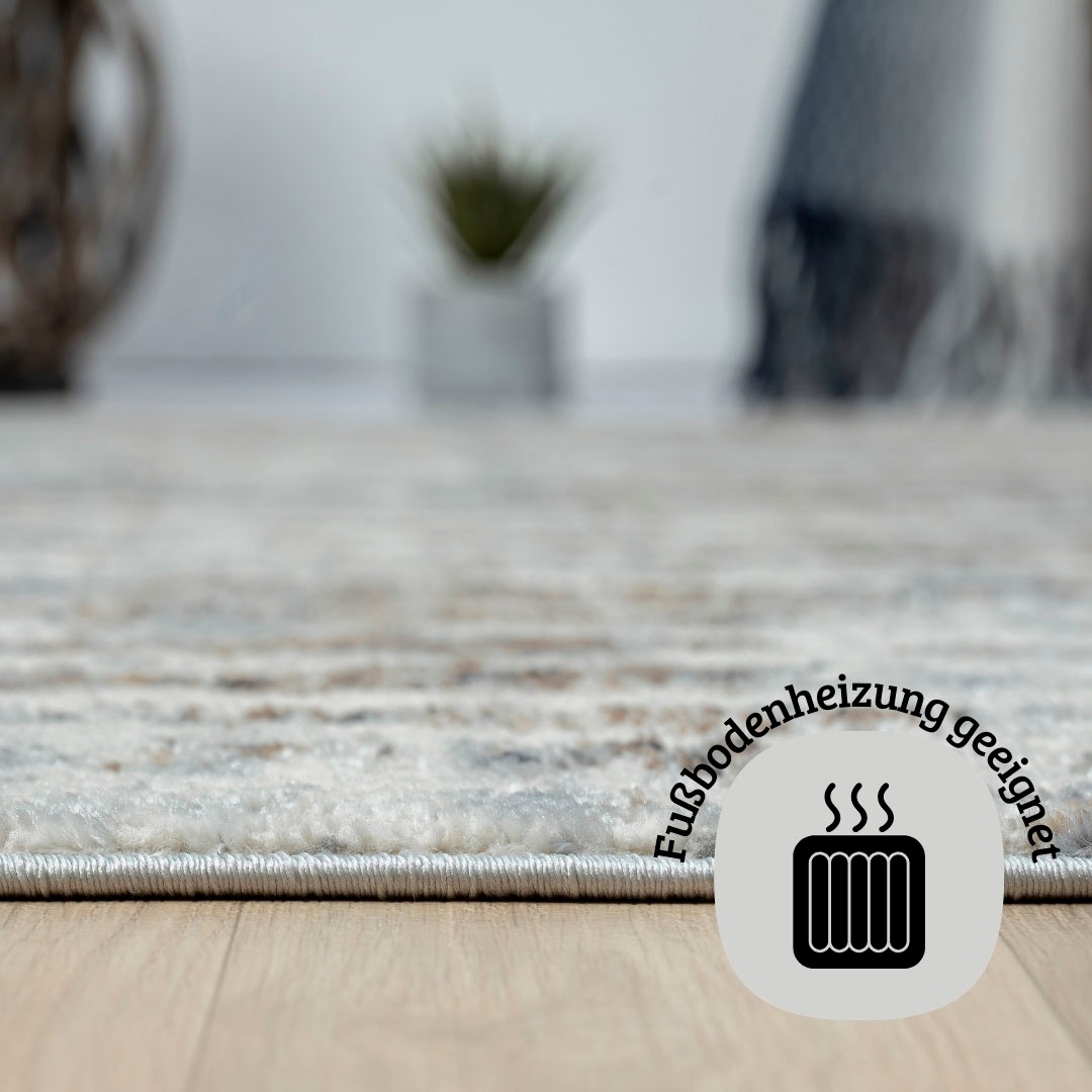 GOODproduct Teppich »Liorra« rechteckig 8 mm Höhe Kurzflor, modernes Design, pflegeleicht, Wohnzimmer