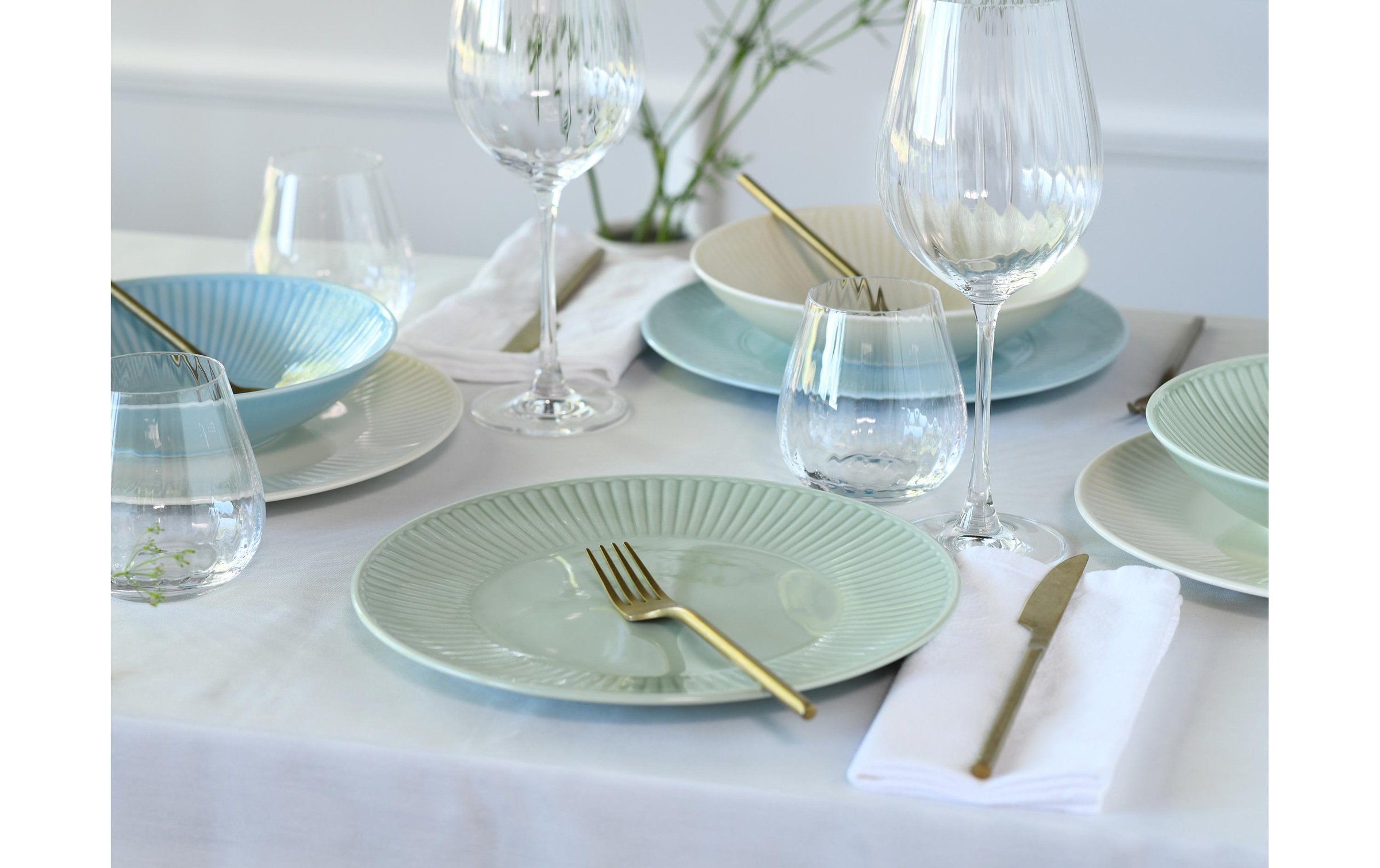CreaTable Service combiné »Teller-Set Blau/Grün«