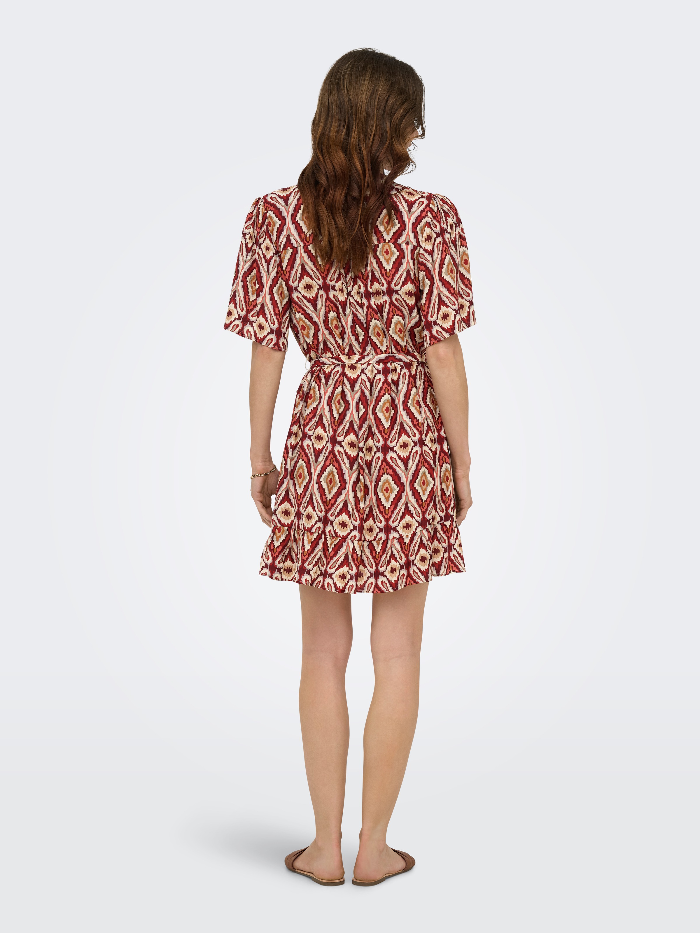 ONLY Mini-robe »ONLANTONIA MIKASI S/S SHORT DRESS WVN« mélange de viscose