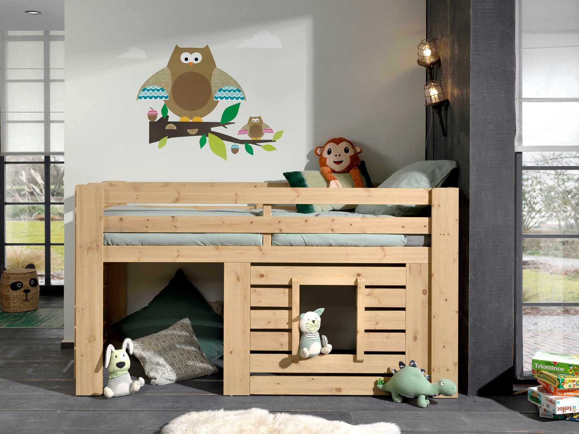Vipack Kinderbett »Oliver« Made in Europe,  Jugendbett, Hausbett