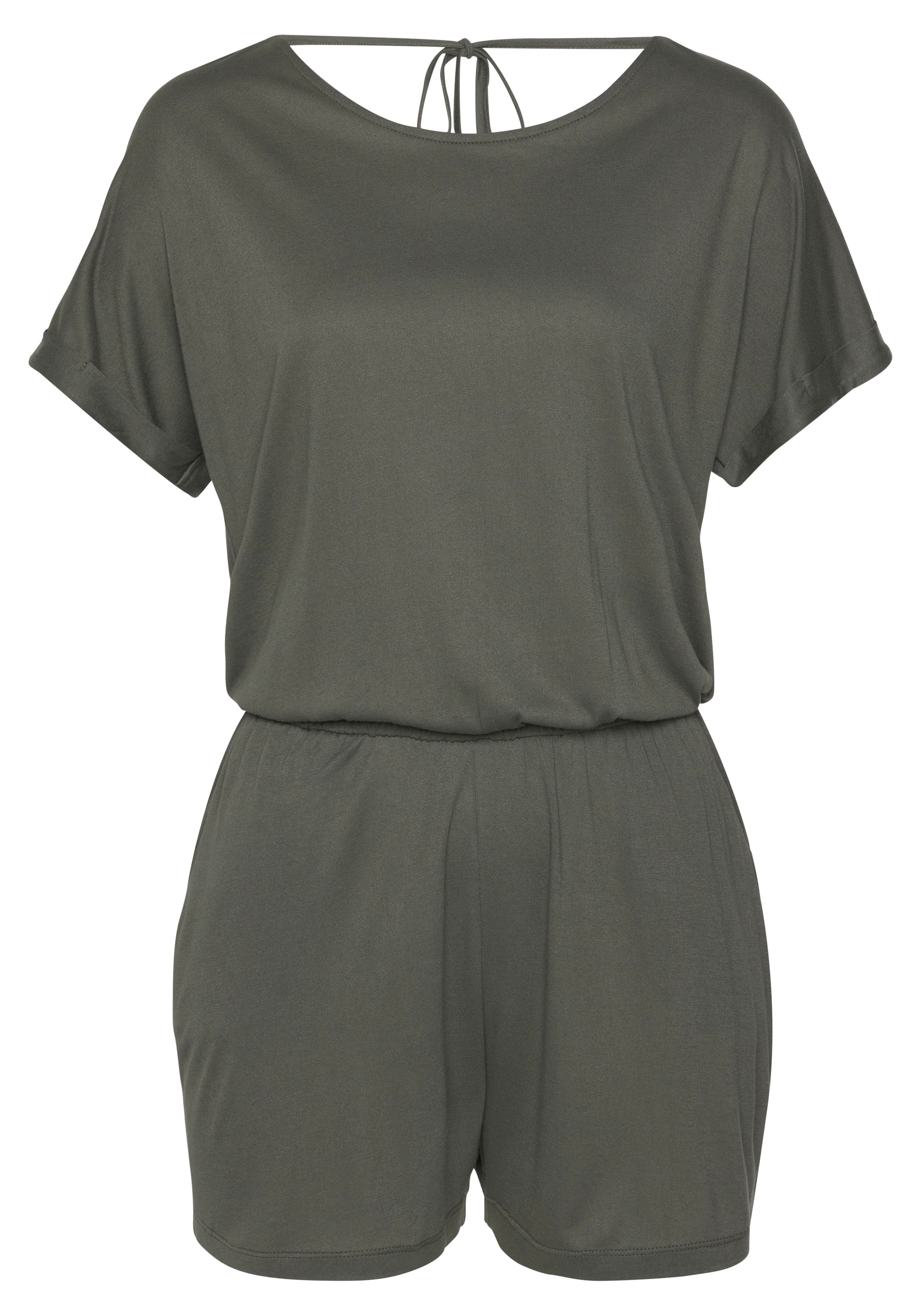 LASCANA Combinaison courte mit tiefem Rückenausschnitt