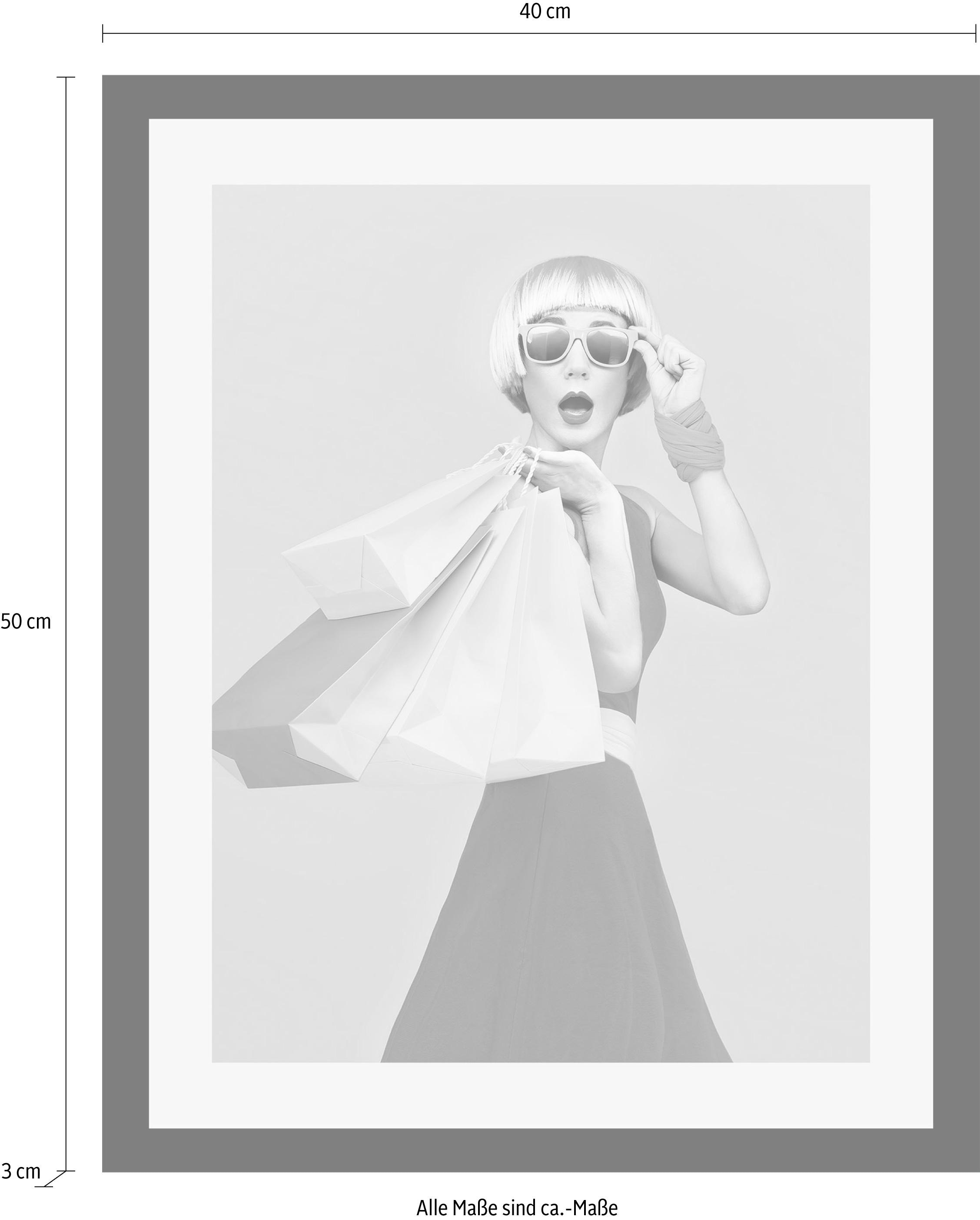 queence Bild »Frau« Bilder von Frauen | Frau | Humor | Kunst HD Premium Poster-Druck inkl. Holzrahmen