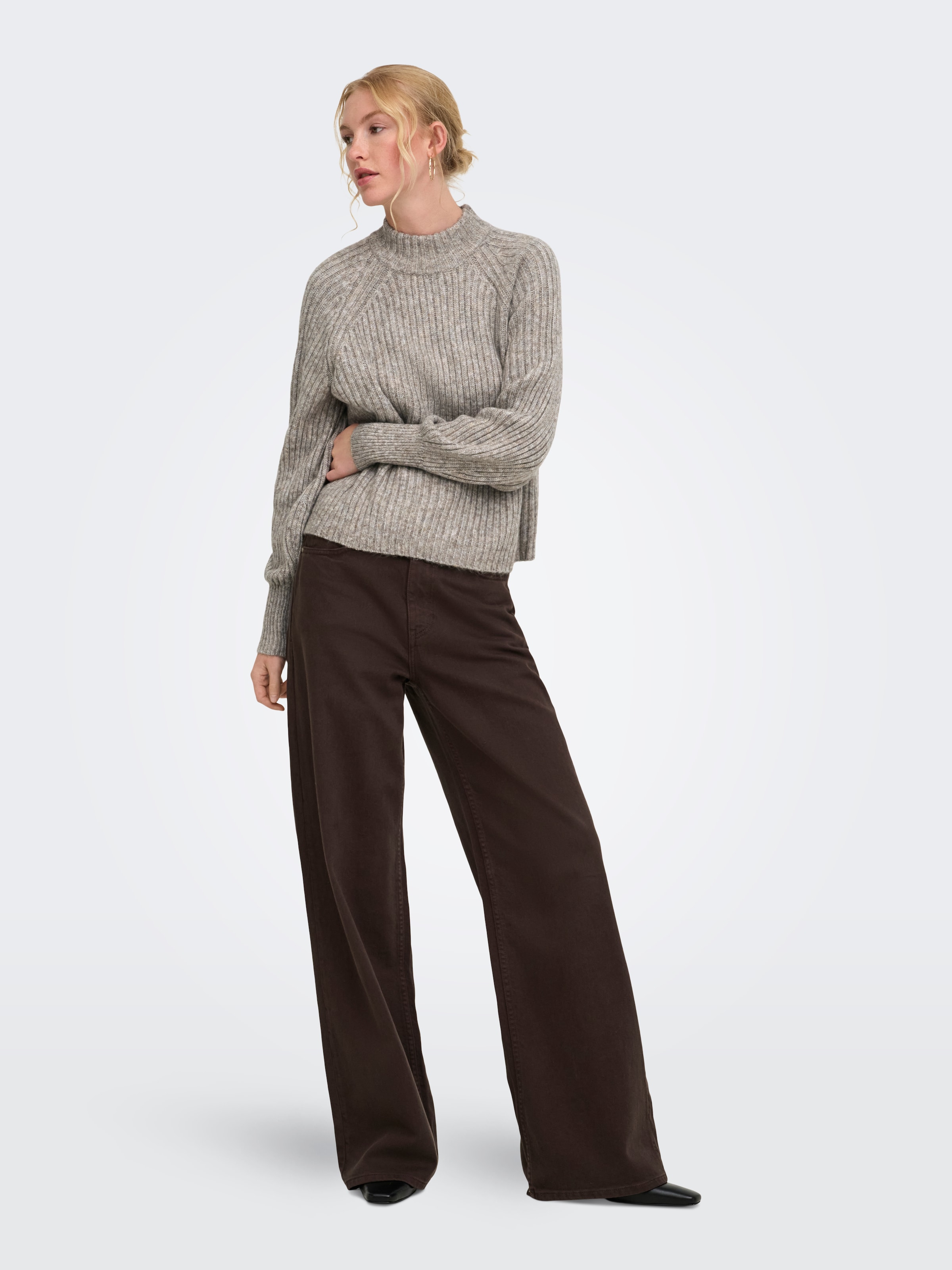 ONLY Pull en tricot »ONLKALIBU L/S PULLOVER KNT NOOS« fibre synthétique, coupe régulière
