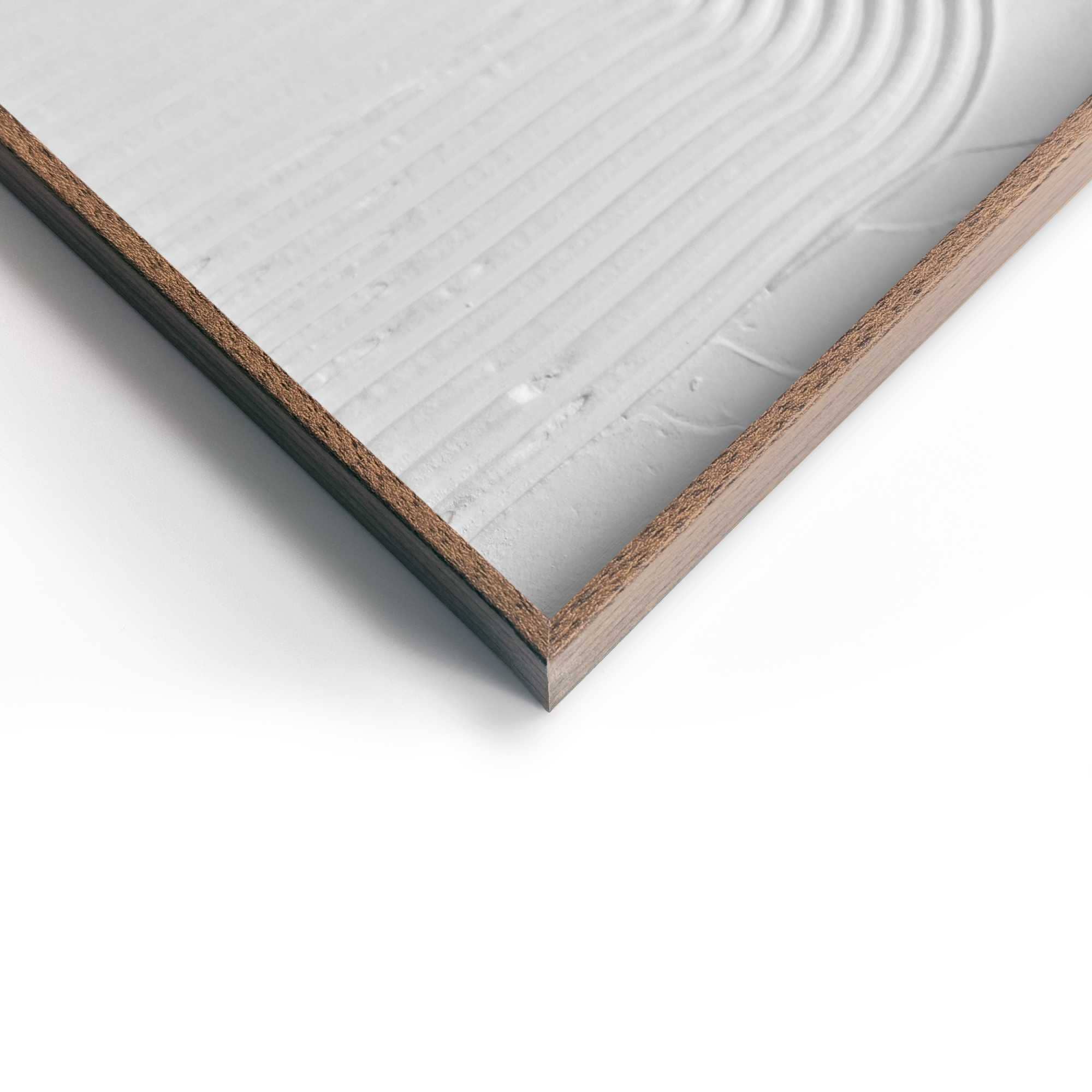 Reinders! Wandbild »Reliefmuster« Wohnzimmer - Weiss - MDF - Abstrakt - 50x70 cm