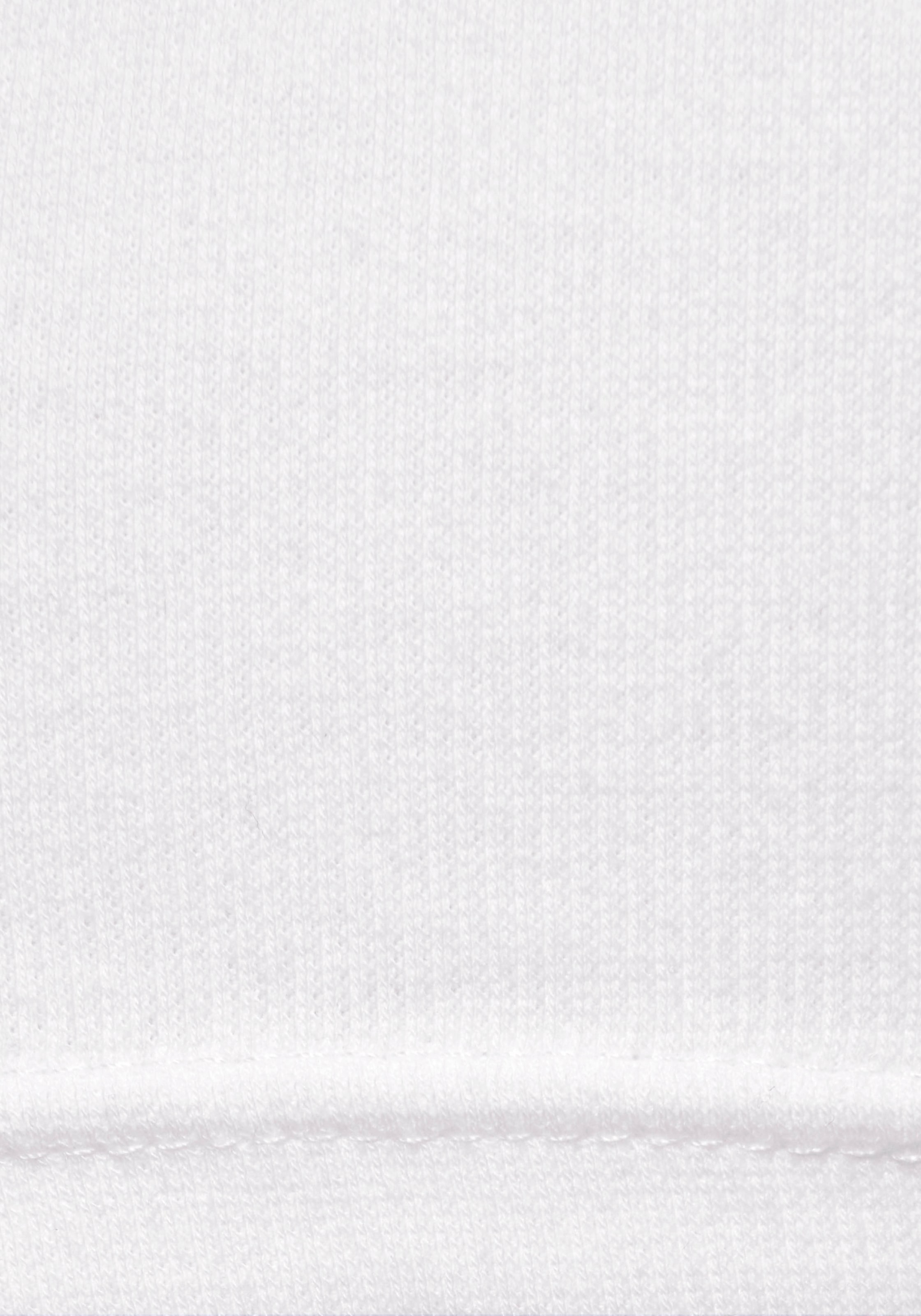 Buffalo T-shirt à manches courtes aus feiner Rippware, Cut-Out-Detail, T-Shirt aus Baumwolle, Basic