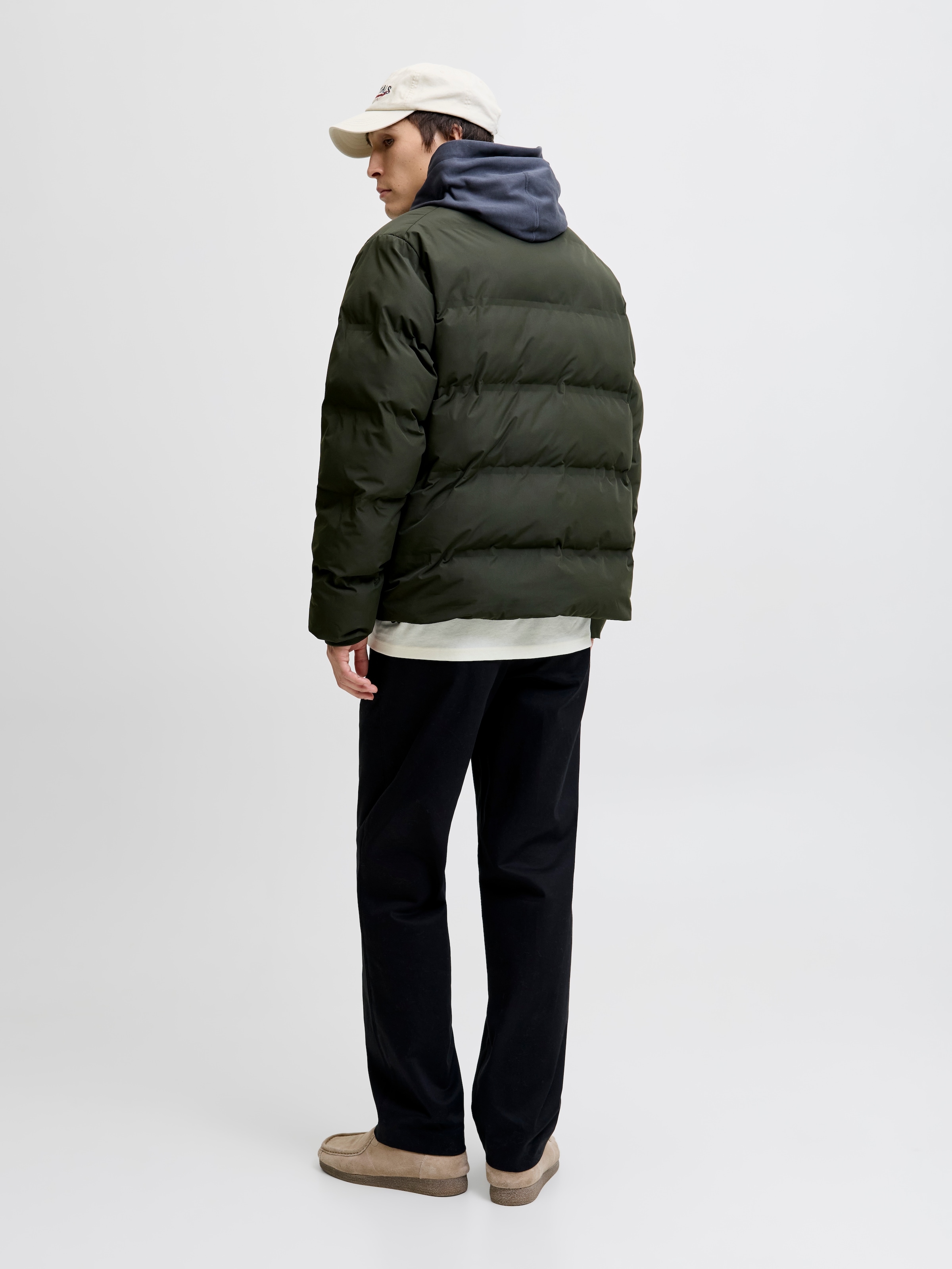 Jack & Jones Steppjacke »JJESOHO PUFFER COLLAR SN« ohne Kapuze