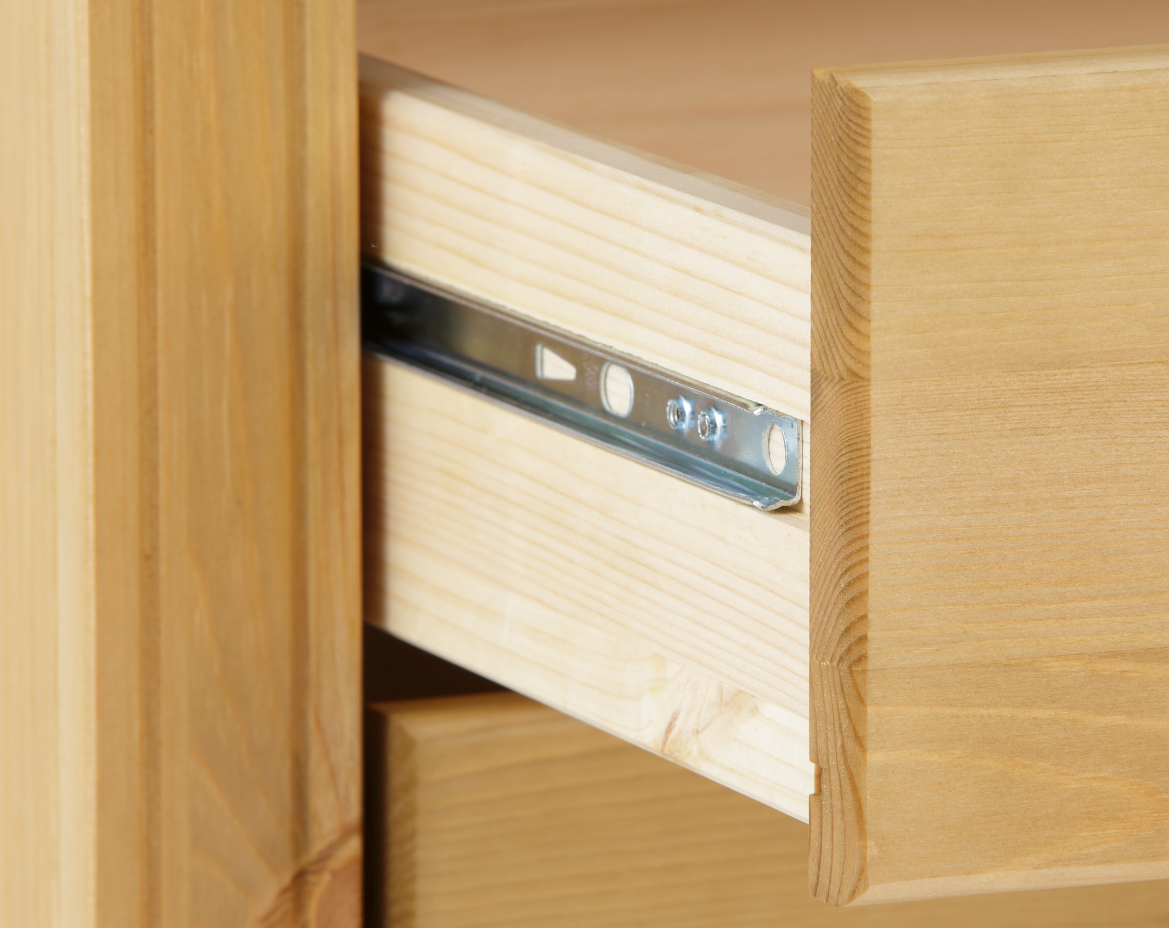 GOODproduct Table de nuit »Tessin« aus massiver FSC®-zertifizierter Kiefer, mit 3 Schubladen