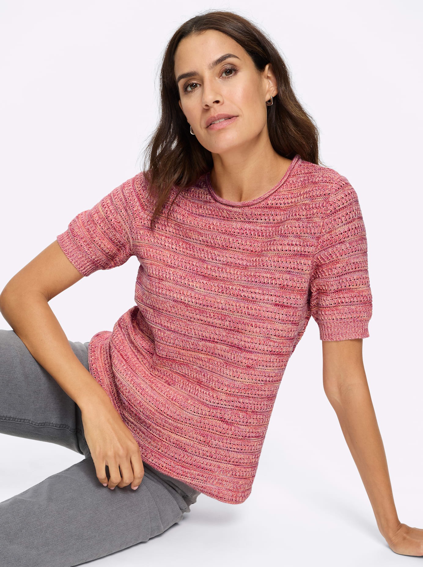 Inspirationen Pull ajouré »Baumwoll-Pullover«