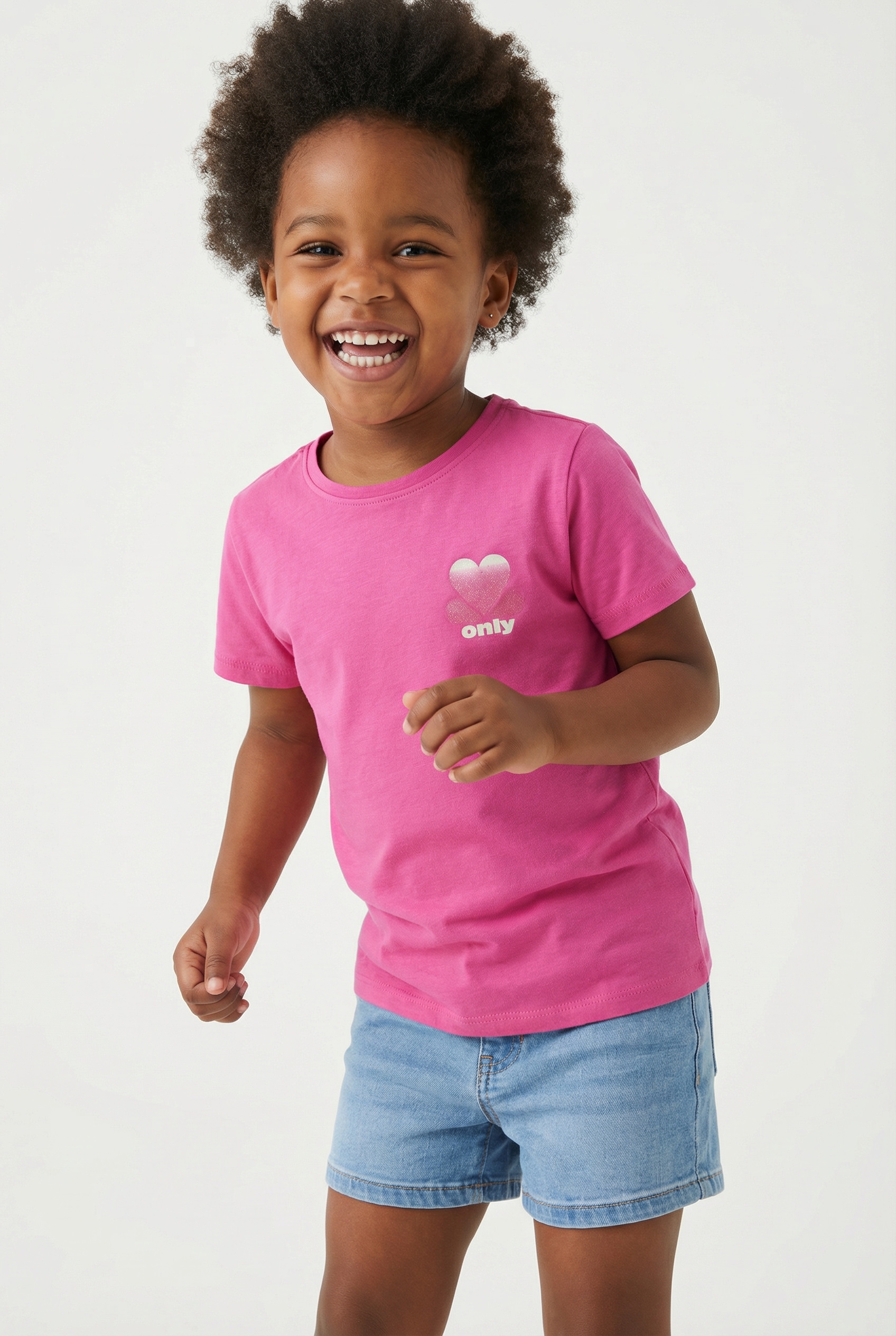 KIDS ONLY T-shirt »KOGNANA LIFE S/S TOP FR ZA JRS« Baumwolle, regular fit