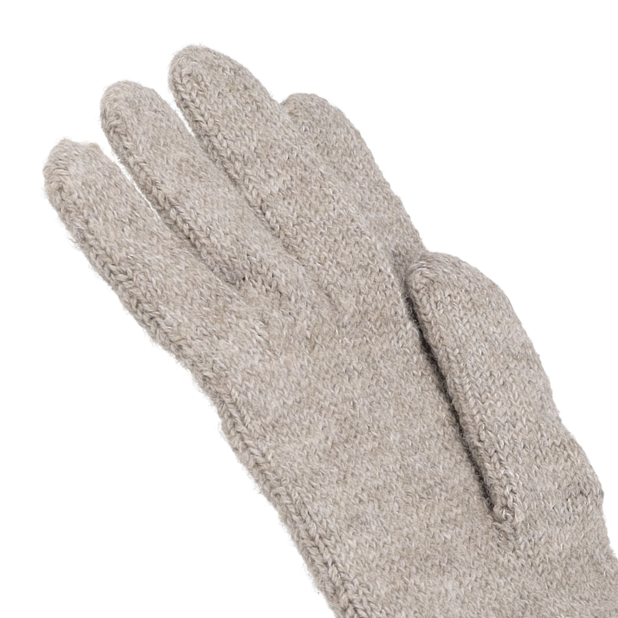MAXIMO Strickhandschuhe Fingerhandschuhe, extra lange Strickbündchen, unifarben