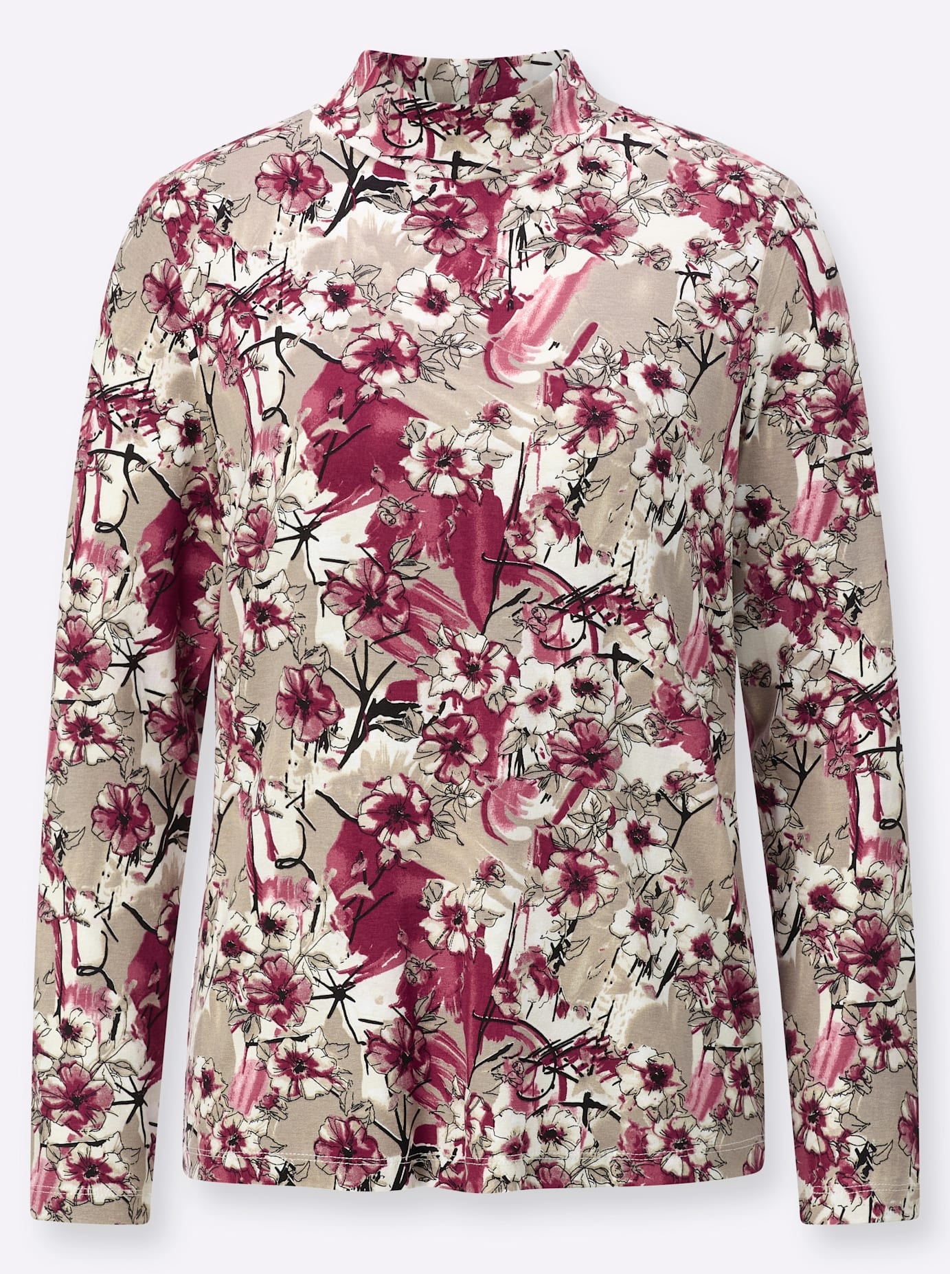 Classic T-shirt à manches longues »Stehkragen-Shirt« 1 cuis