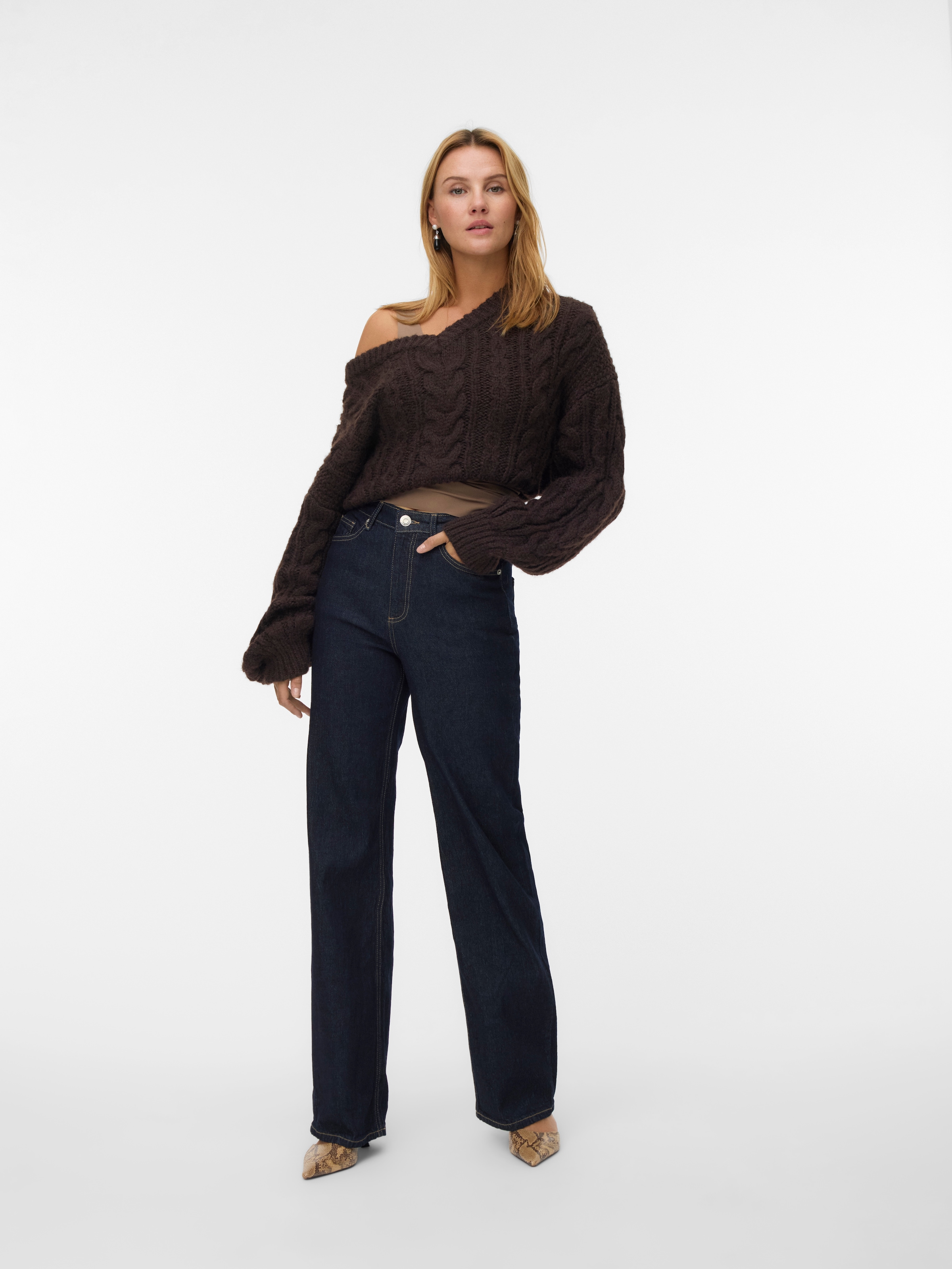 Vero Moda Jeans taille haute »VMTESSA HR WIDE JEANS RA369 GA NOOS«