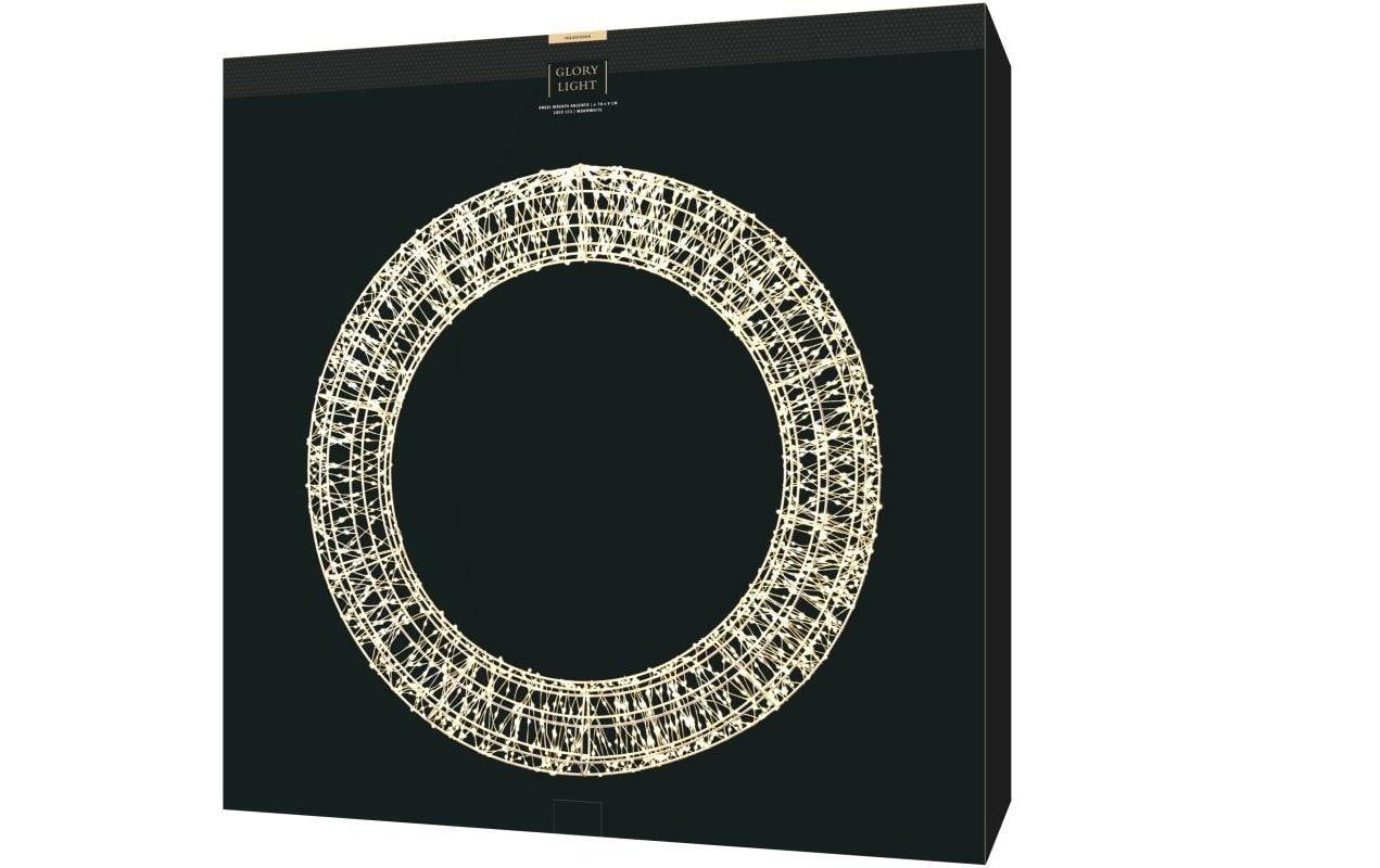 STT LED Dekofigur »Wreath Argento« Warmweiss