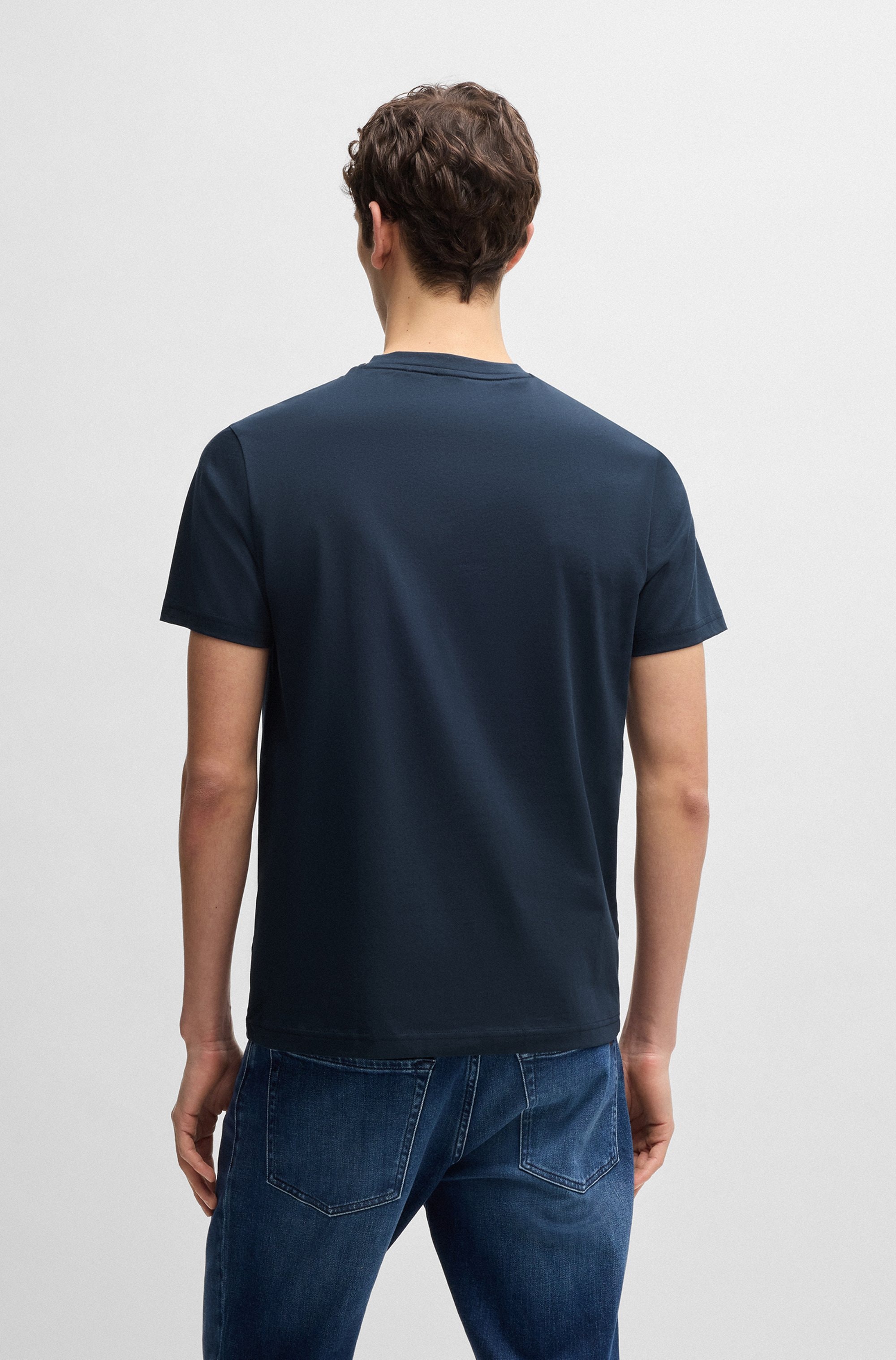 BOSS ORANGE T-Shirt »Thinking« 1 Stk. Rundhalsausschnitt, Regular Fit, grosser Logodruck