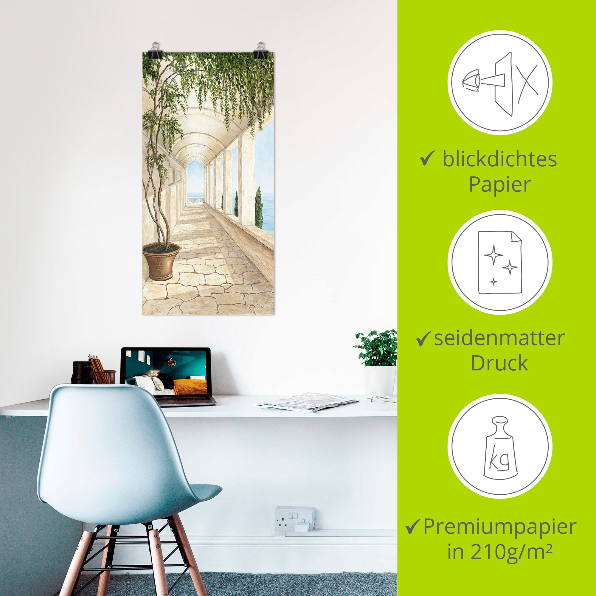 Artland Wandbild »Capri« Gebäude 1 Stk. tlg. als Alubild, Leinwandbild, Poster in verschied. Grössen