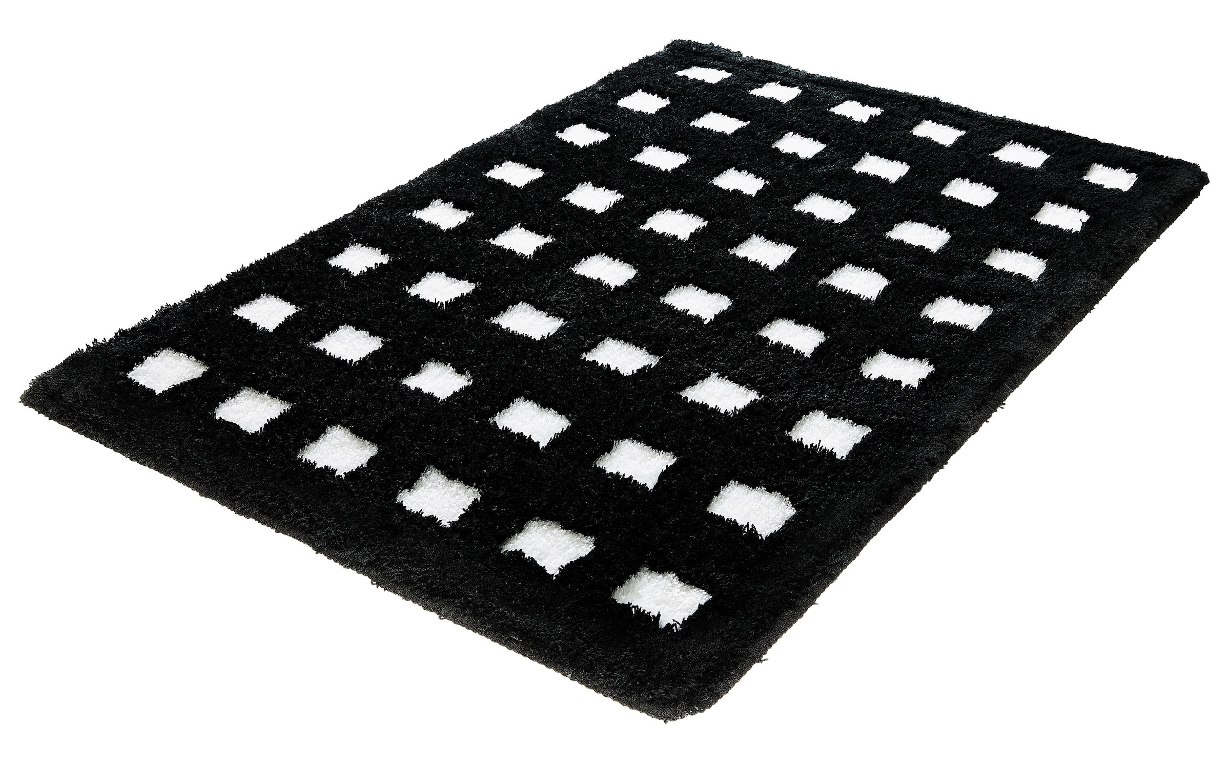 Kleine Wolke Tapis de bain »Boxes« Höhe 20 mm Badteppich, modernes Design, Hoch/Tief Effekt