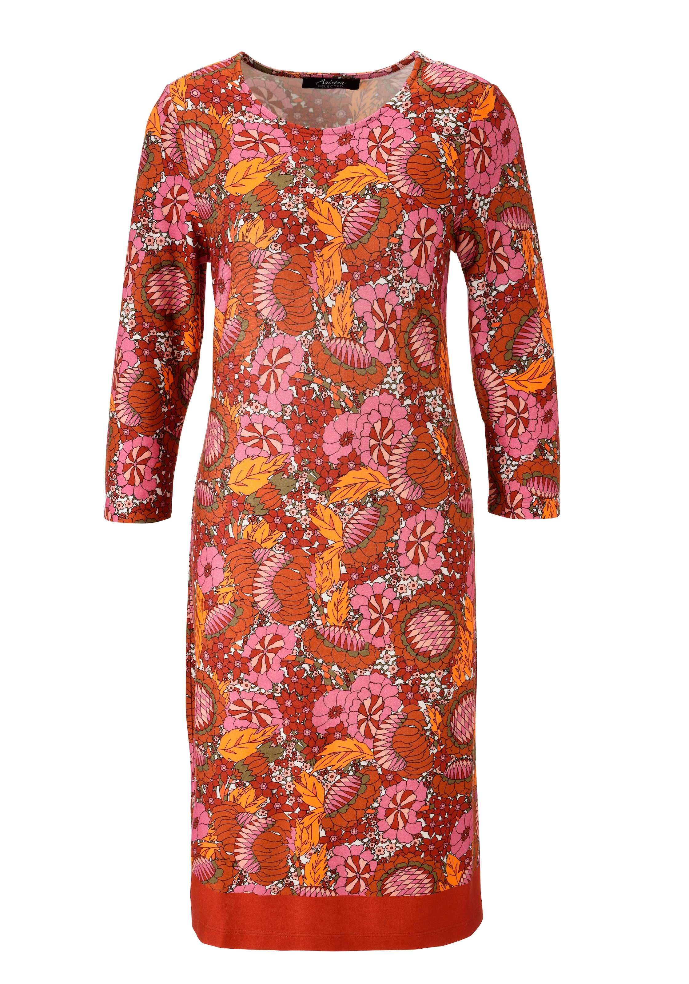 Aniston SELECTED Robe en jersey mit fantasiereichem Blumen- und Blütendruck - NEUE KOLLEKTION