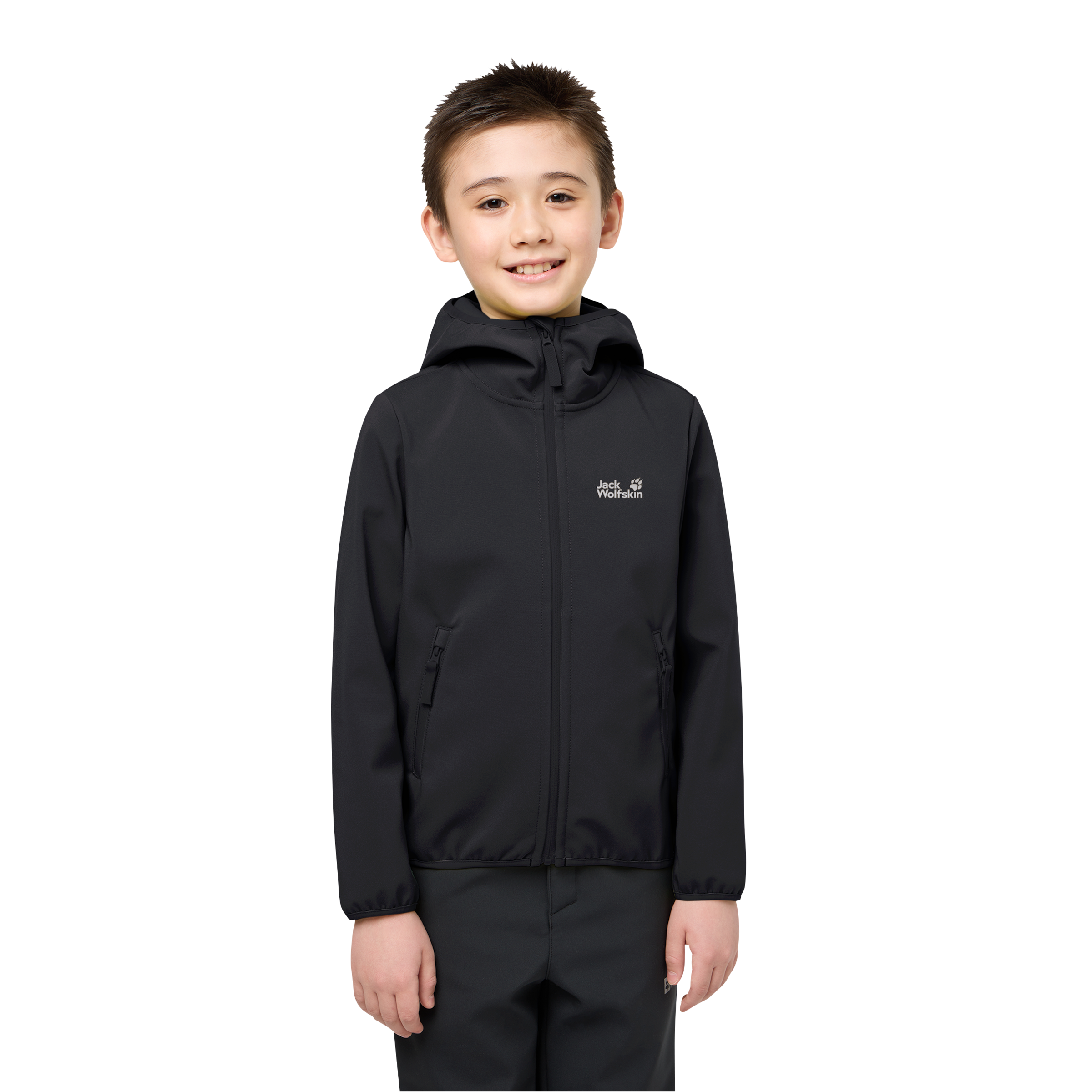Jack Wolfskin Veste softshell »FOURWINDS JACKET KIDS« mit Kapuze